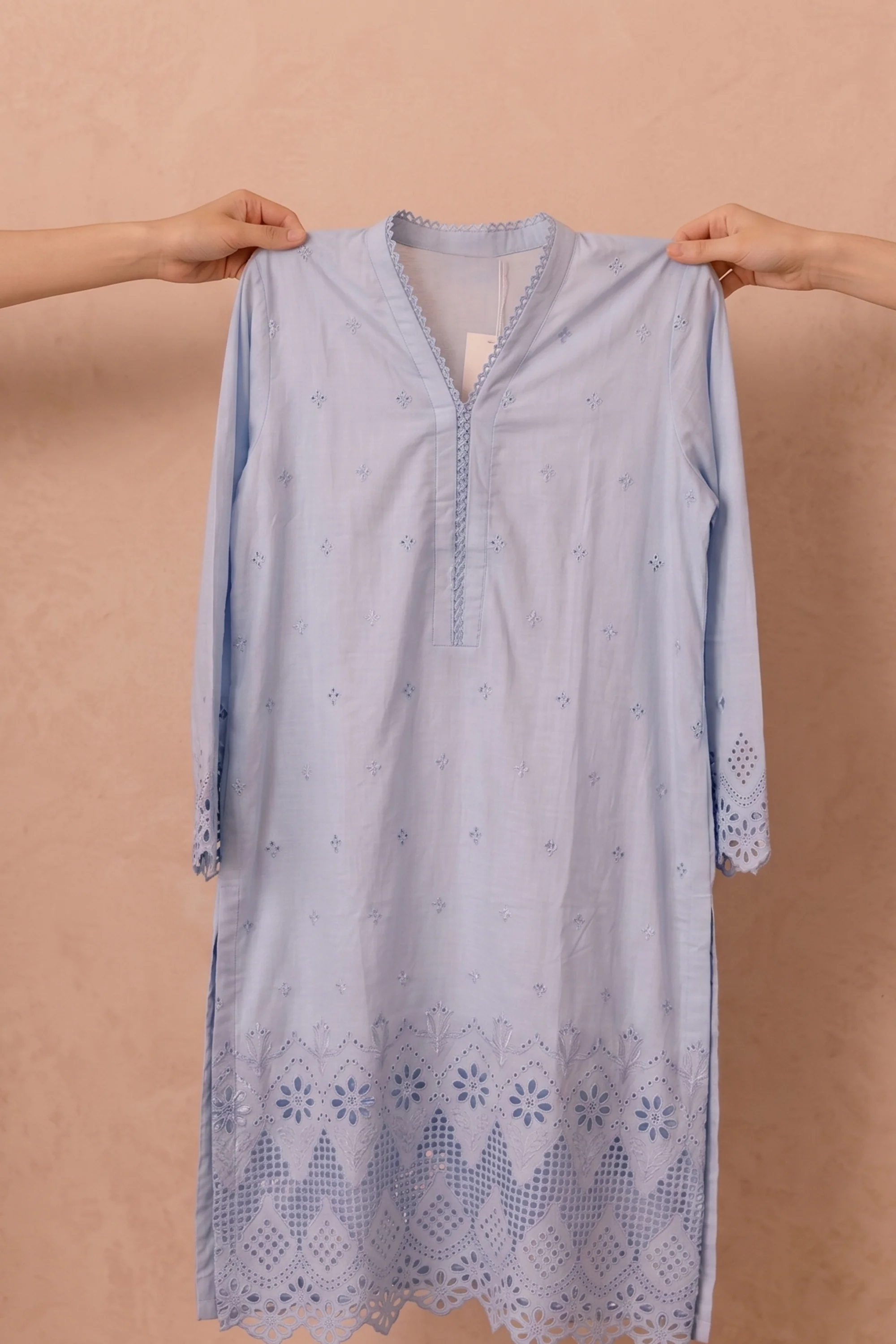 Azure Trellis - Luxury Lawn Suit - Image 6