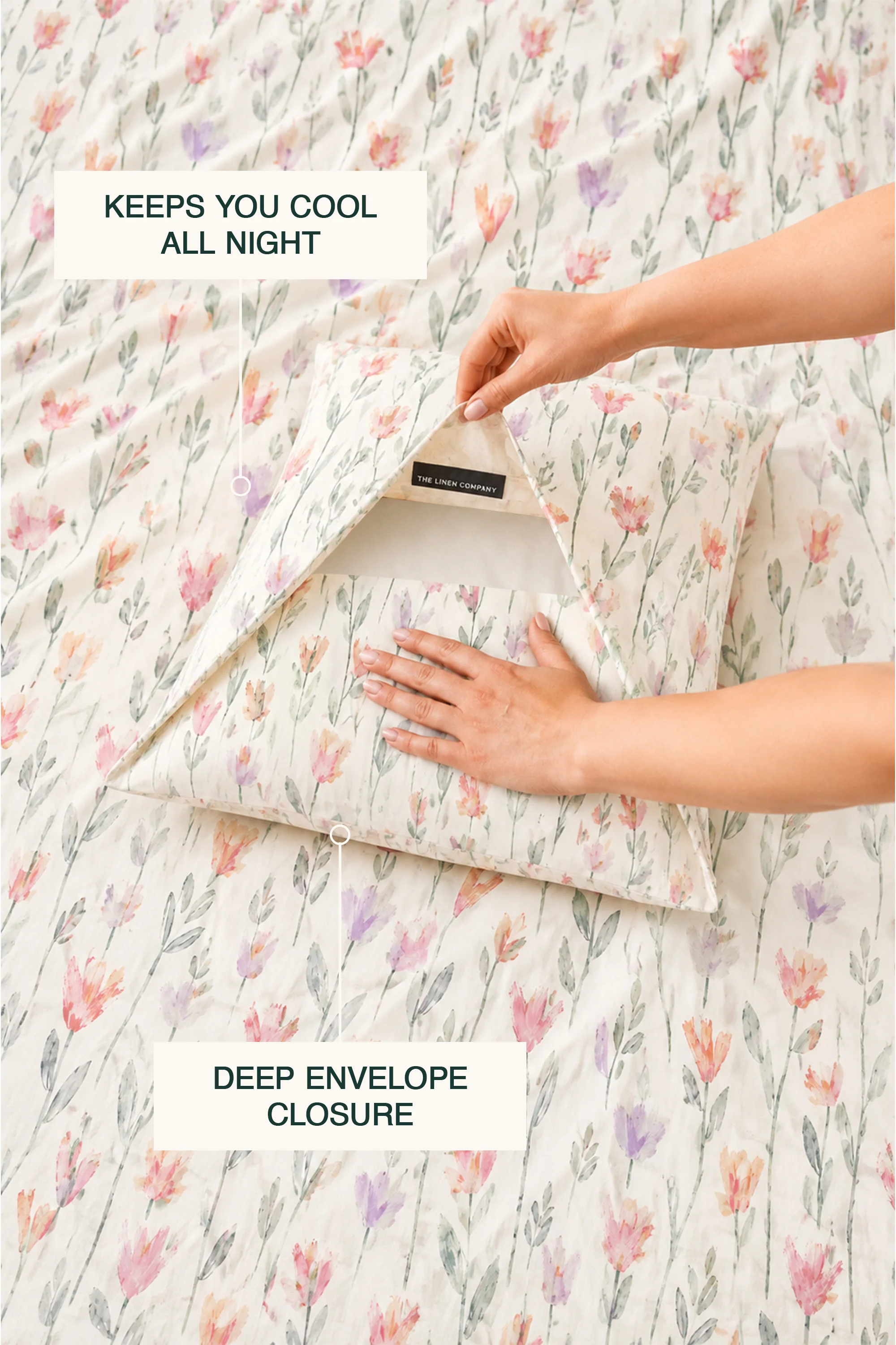 Cadence Percale Bed Sheet Set - Image 3