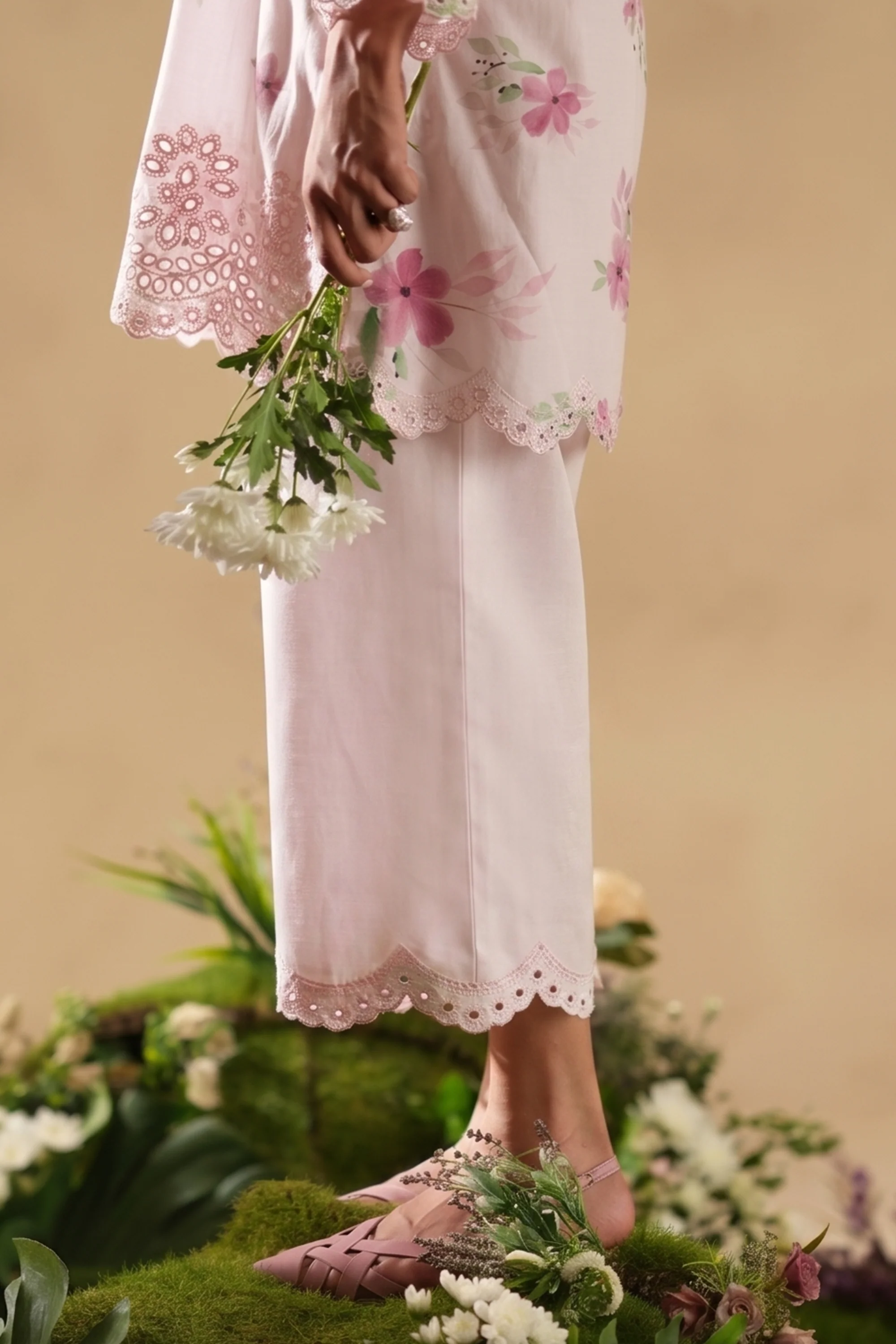 Crimson Garden Embroidered Co-ord Set - Image 4