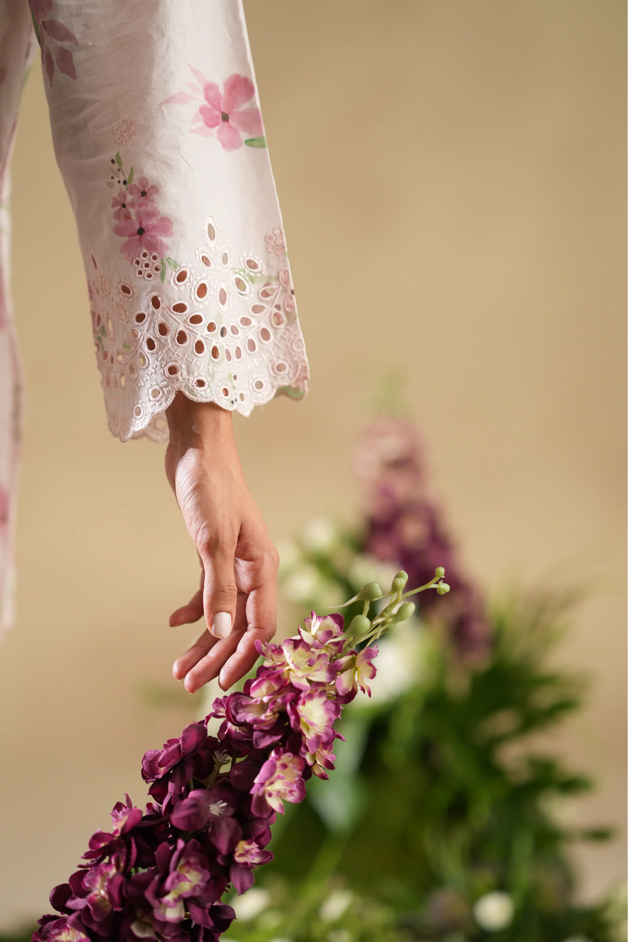 Crimson Garden Embroidered Co-ord Set - Image 5