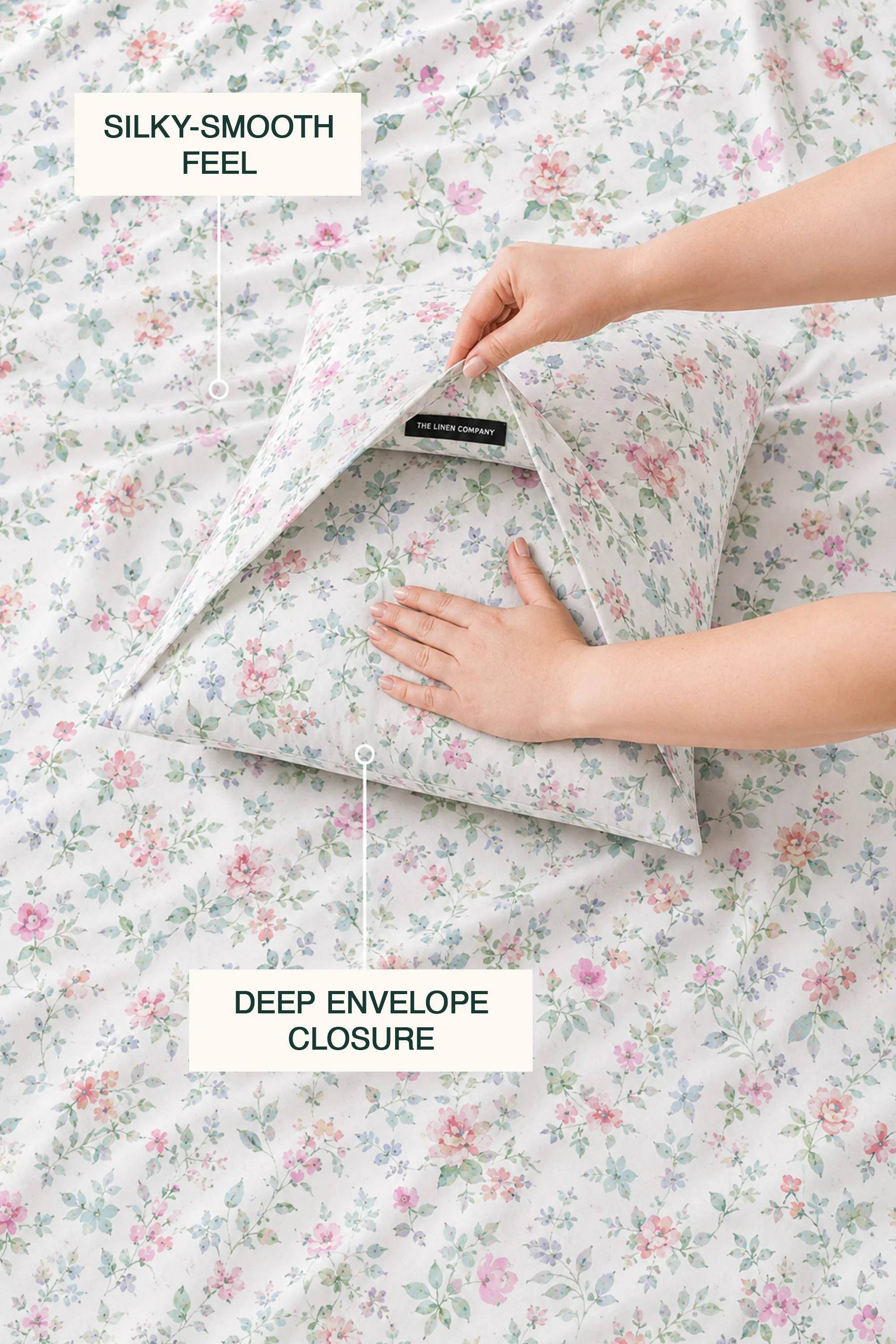 Dainty Vellum Sateen Bed Sheet Set - Image 4