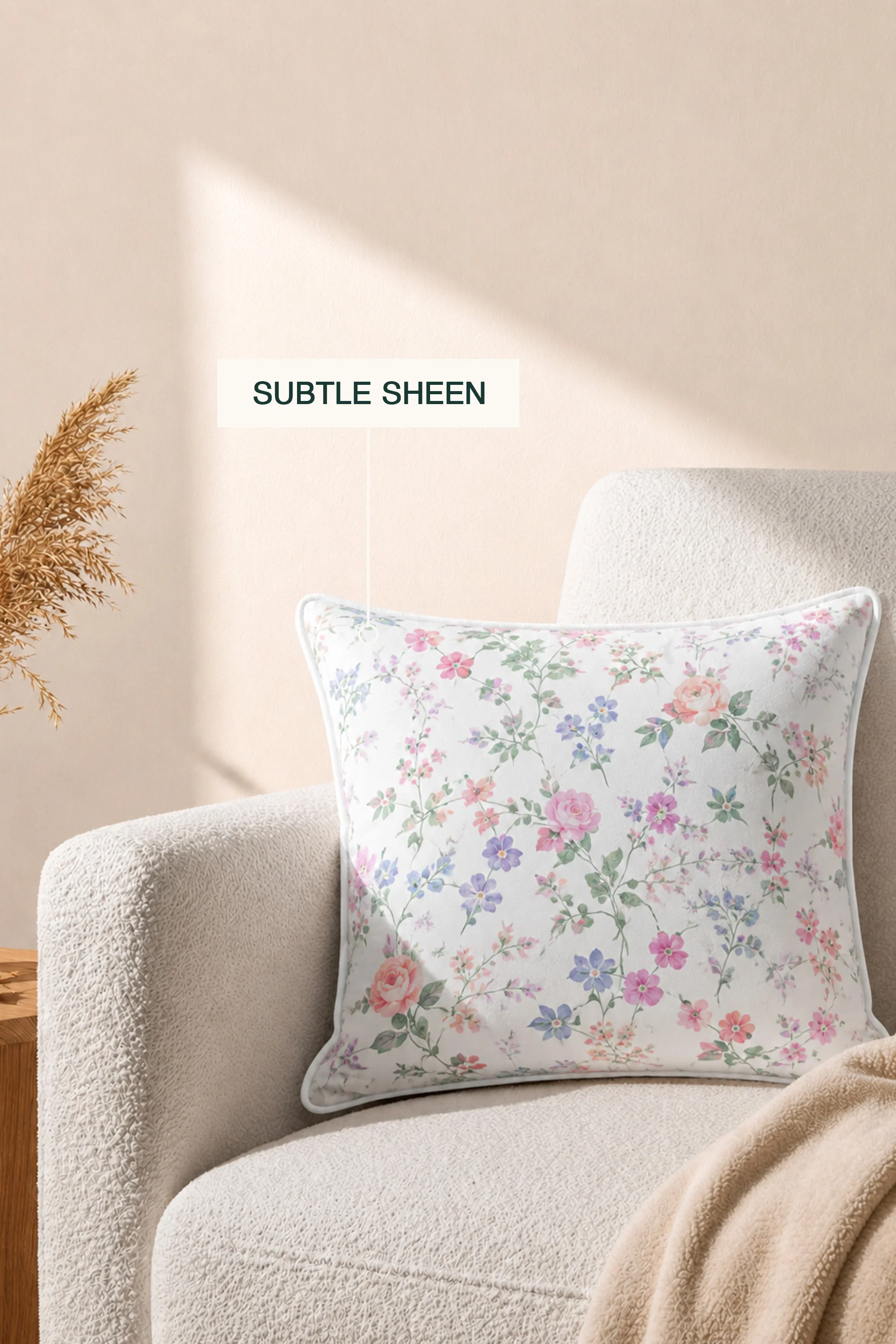 Dainty Vellum Sateen Cushion Cover - Image 3