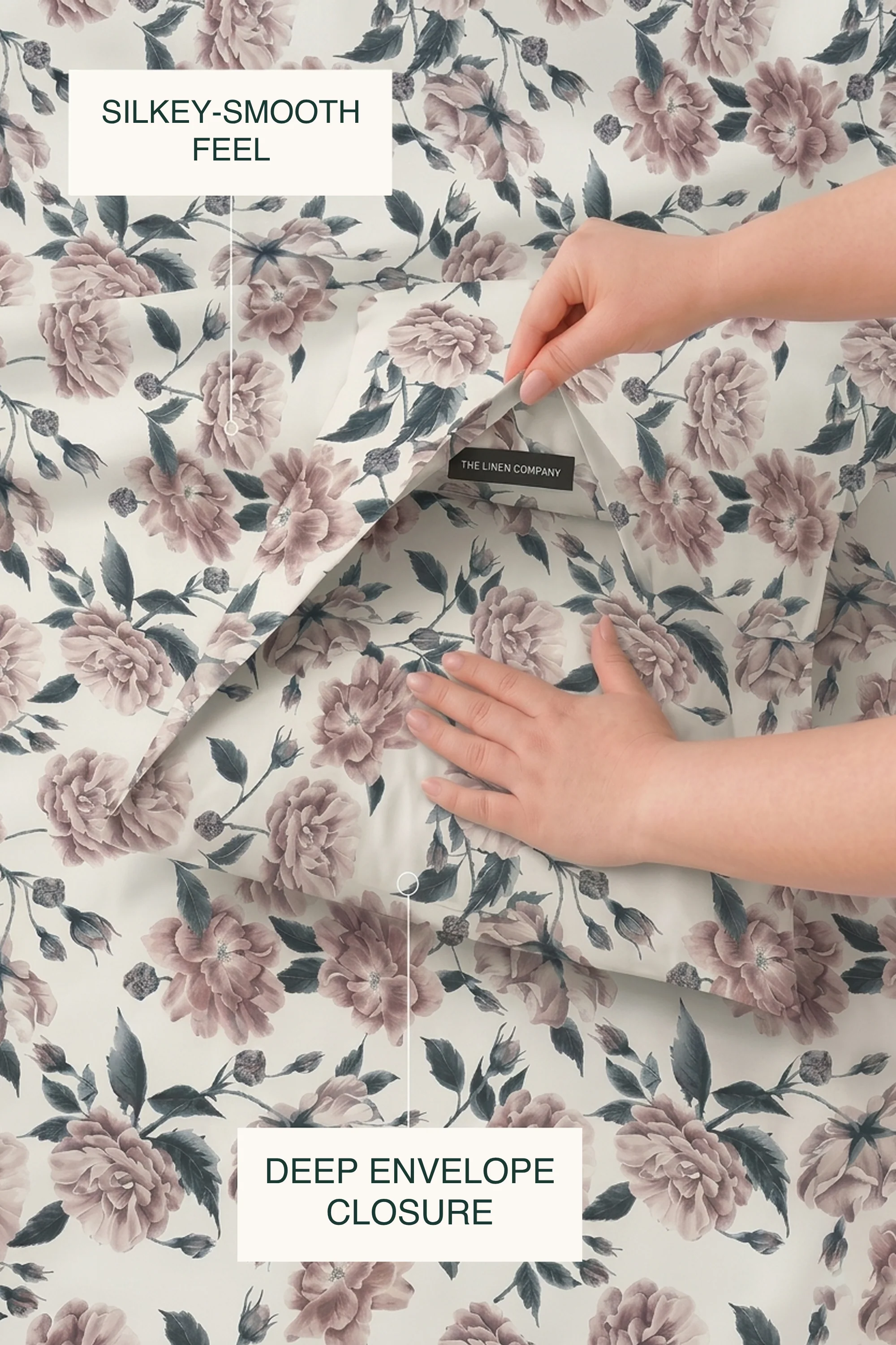 Dusk Bloom Sateen Bed Sheet Set - Image 4