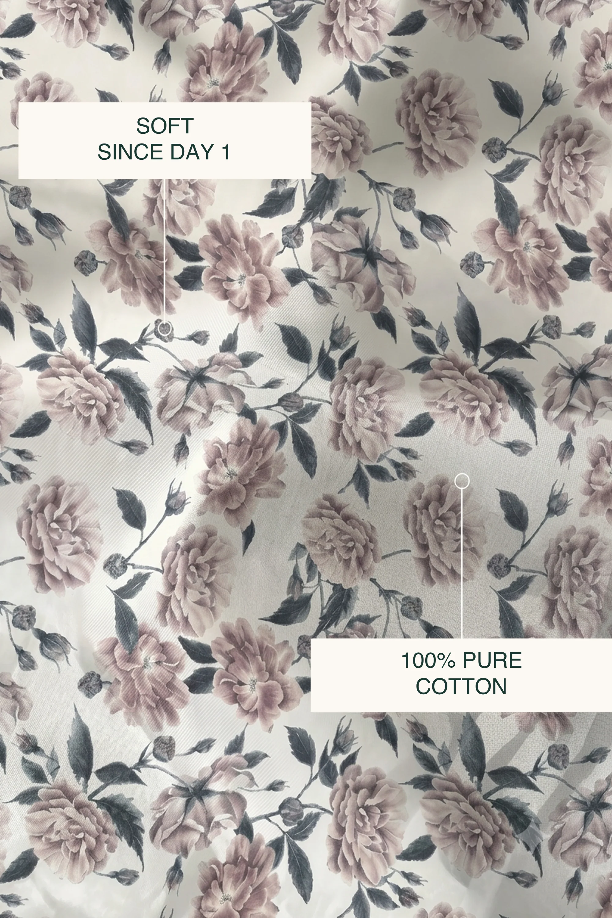 Dusk Bloom Sateen Cushion Cover - Image 3