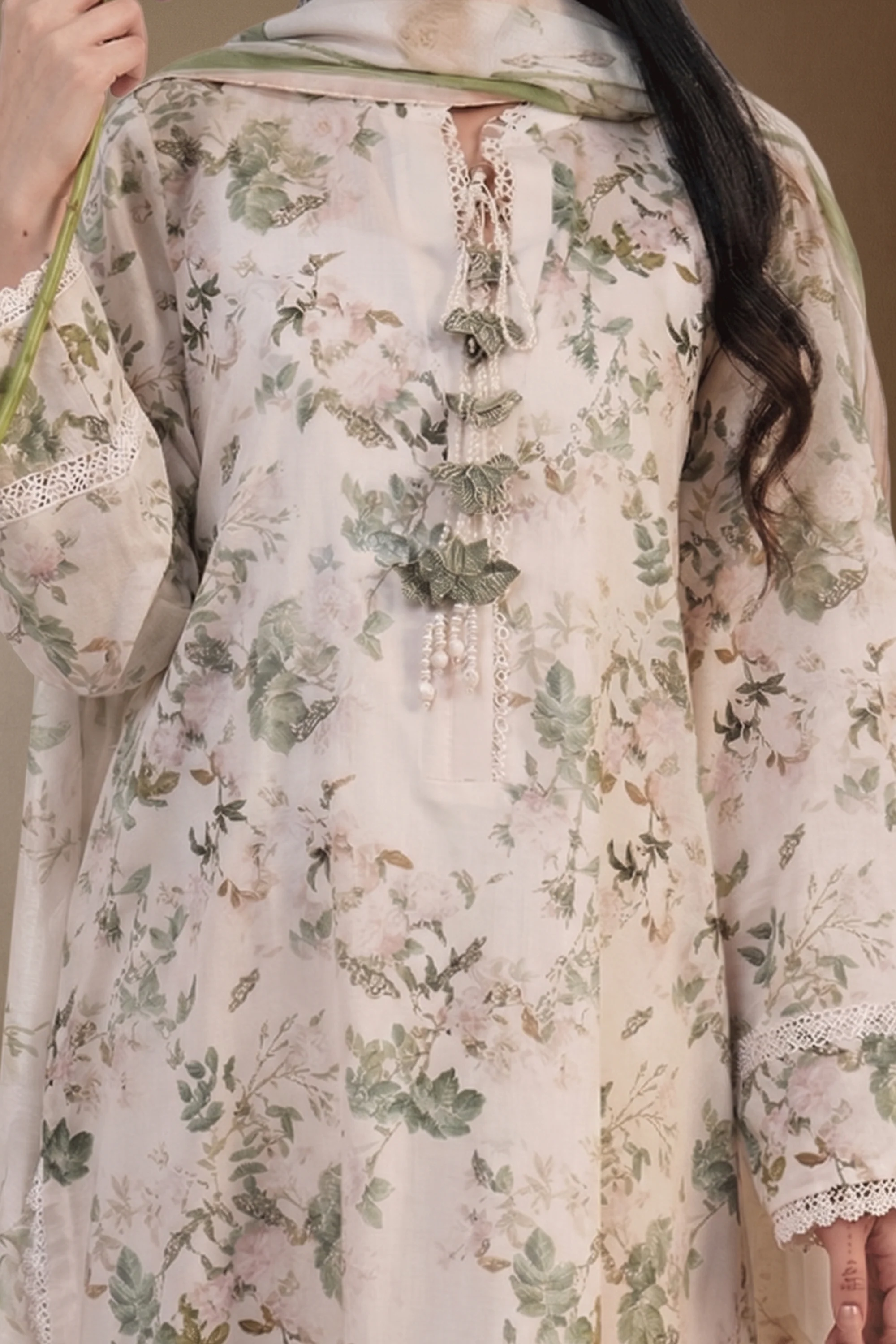 Feuille - Printed Lawn Suit - Image 3