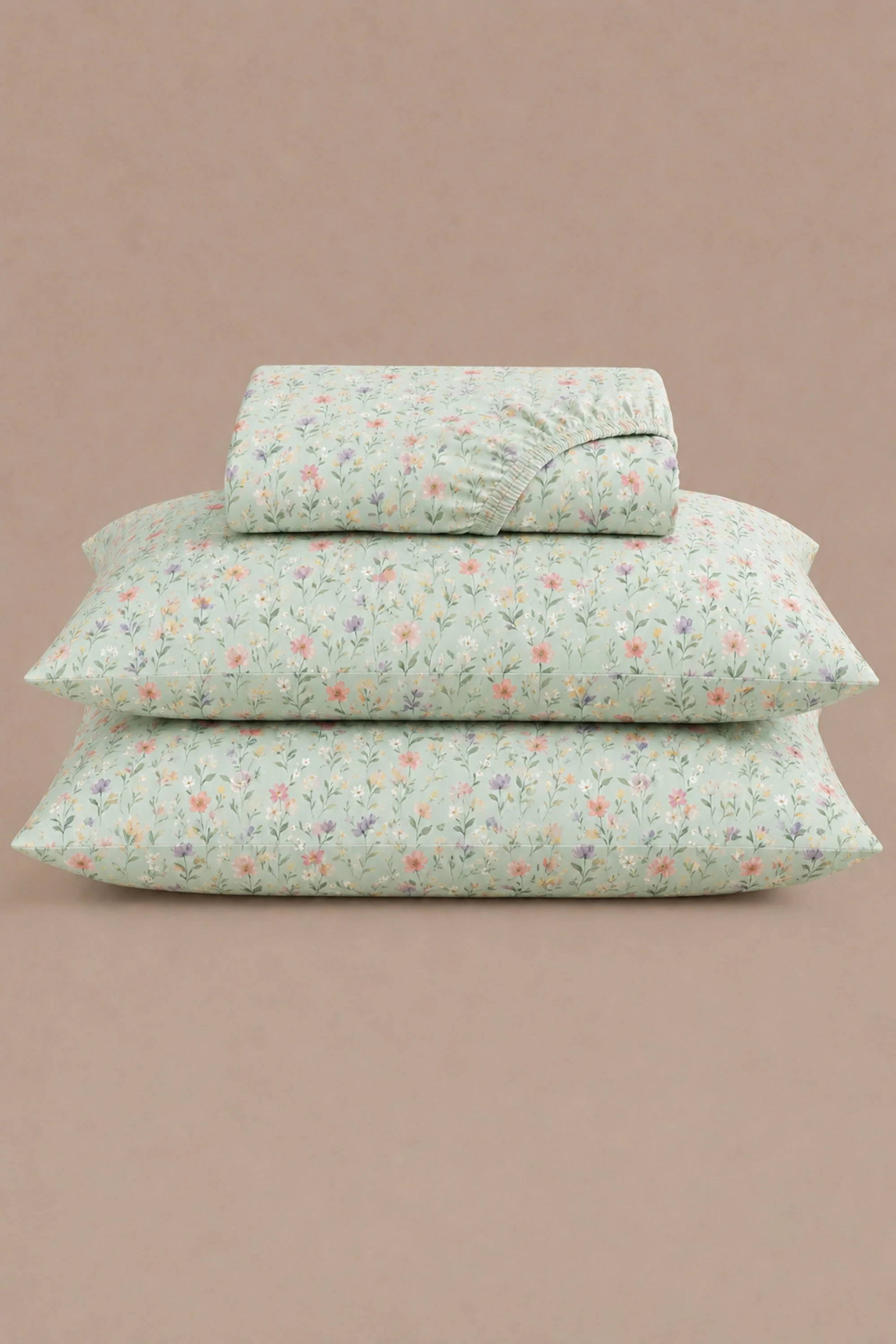 Floral Cipher Percale Bed Sheet Set - Image 6