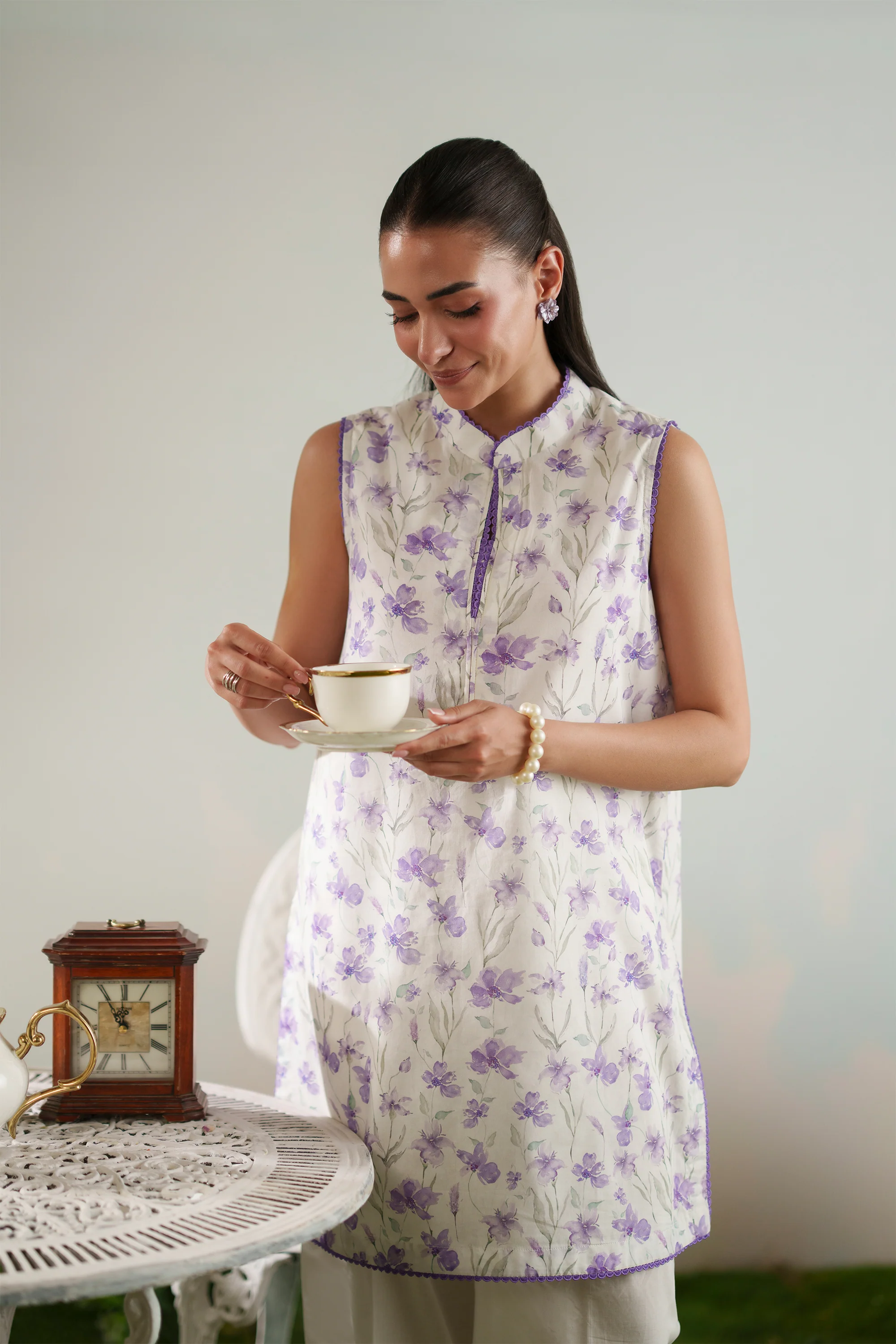 Floral Ink - Printed Lawn Suit - Image 5