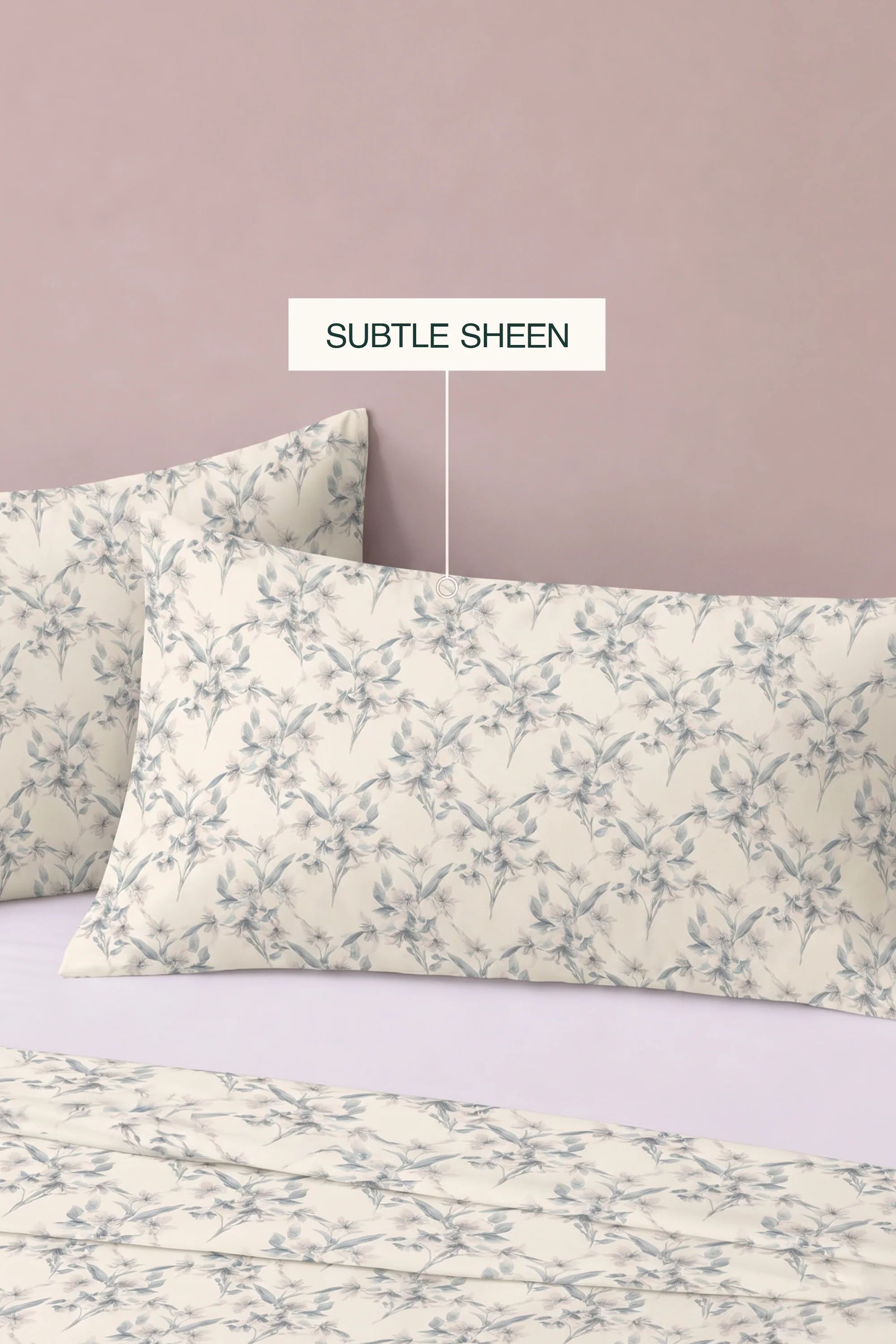 Foraged Flora Sateen Bed Sheet Set - Image 4