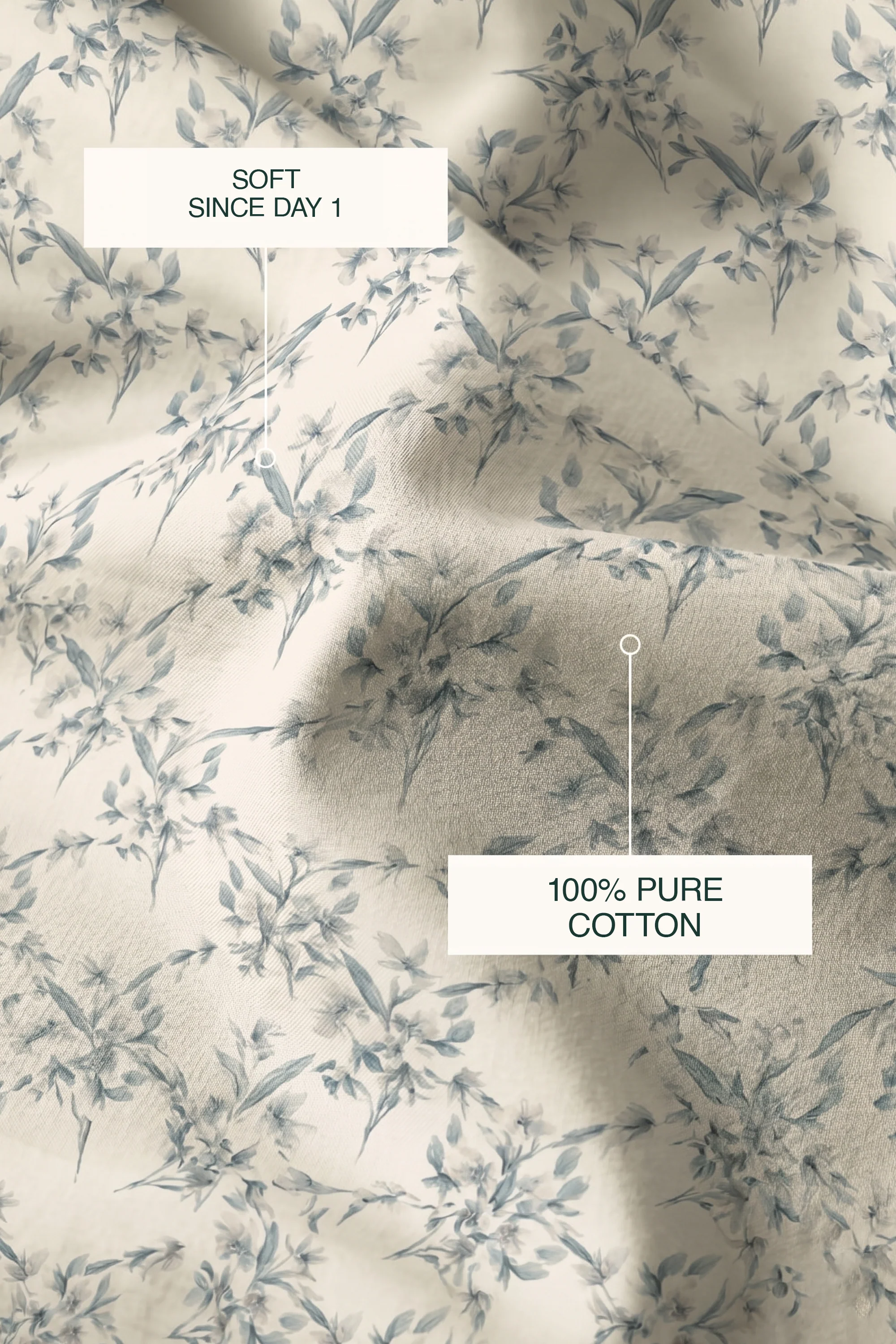Foraged Flora Sateen Cushion Cover - Image 3