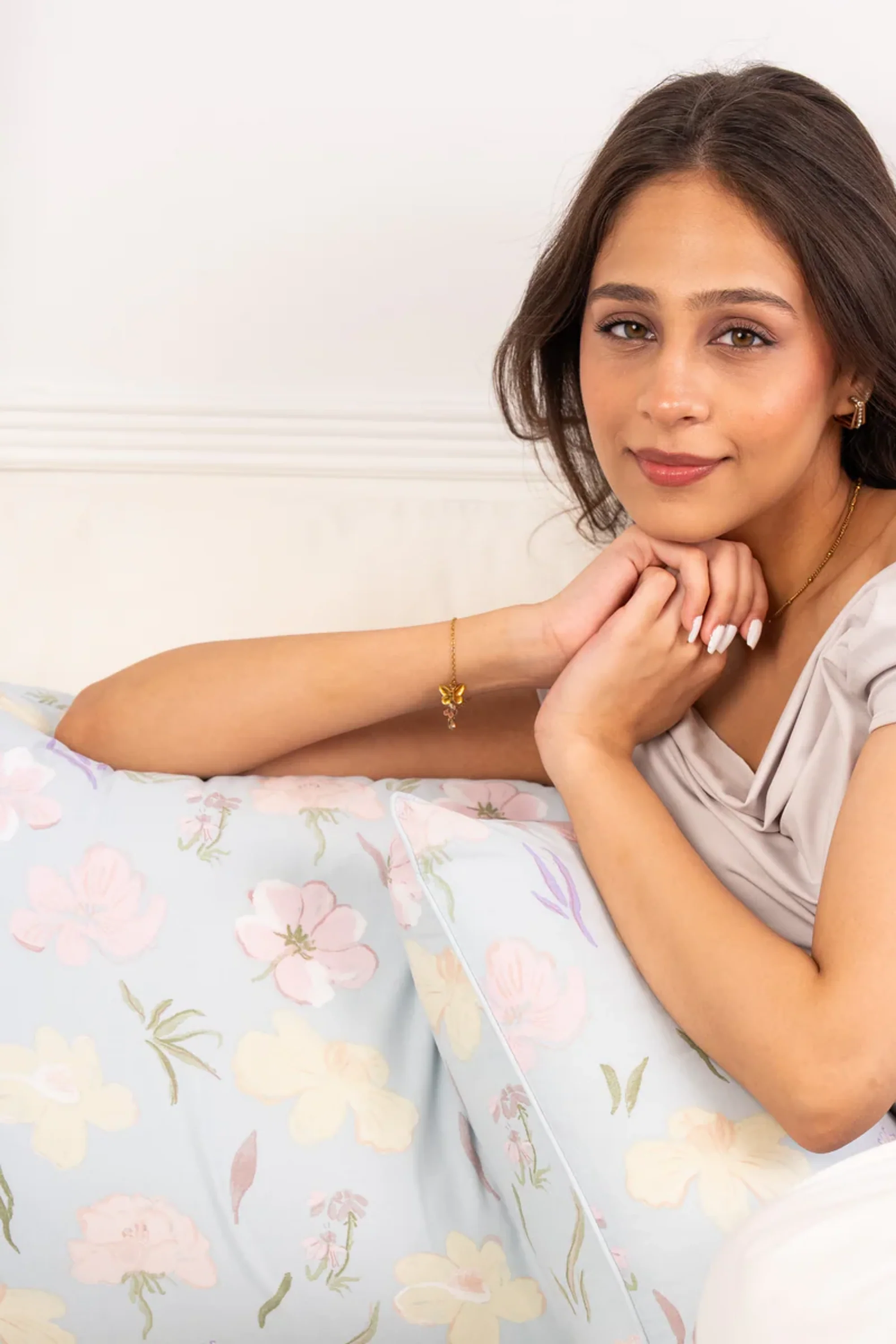 Gardenia Sateen Cushion Cover - Image 3