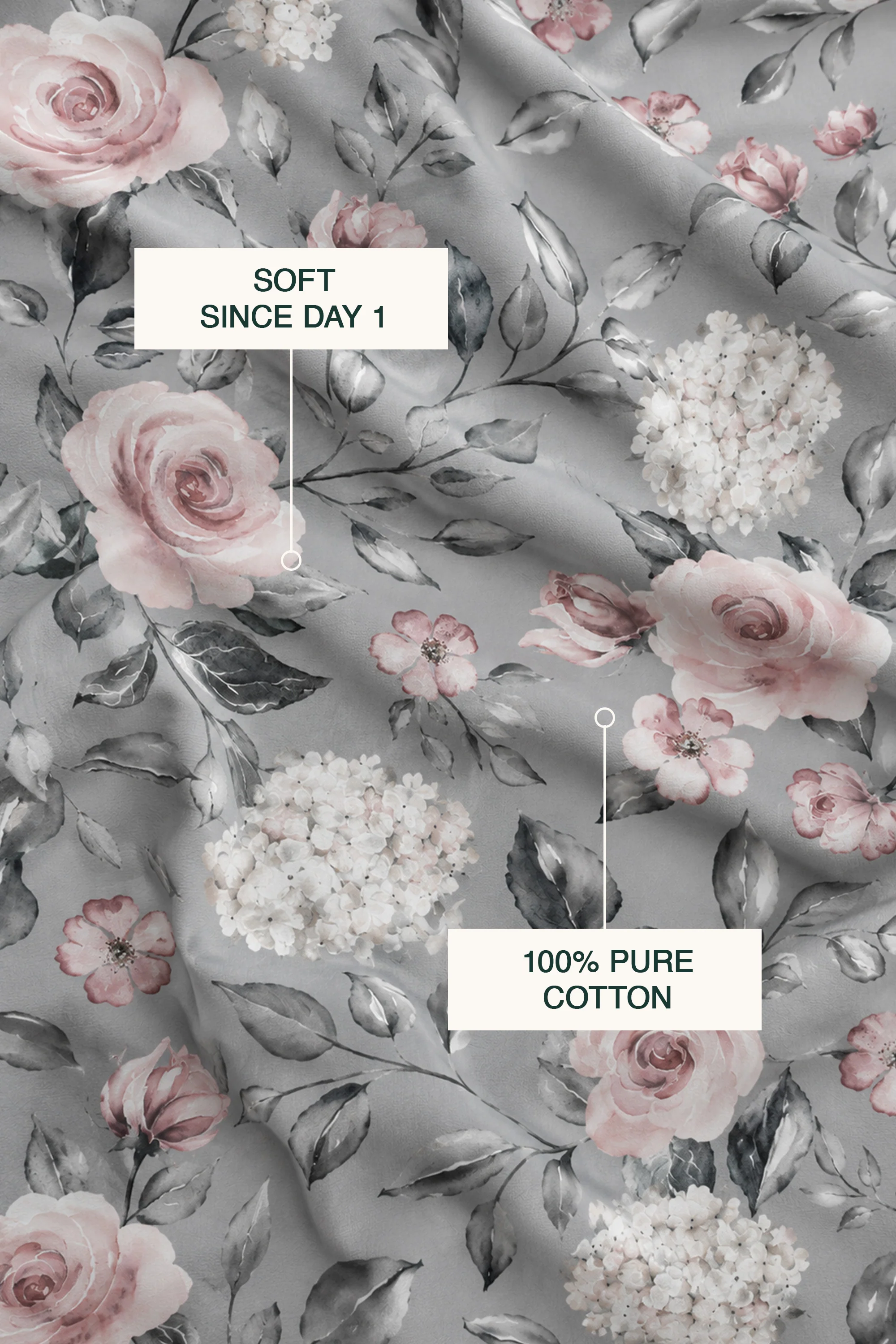 Grisaille Sateen Bed Sheet Set - Image 3