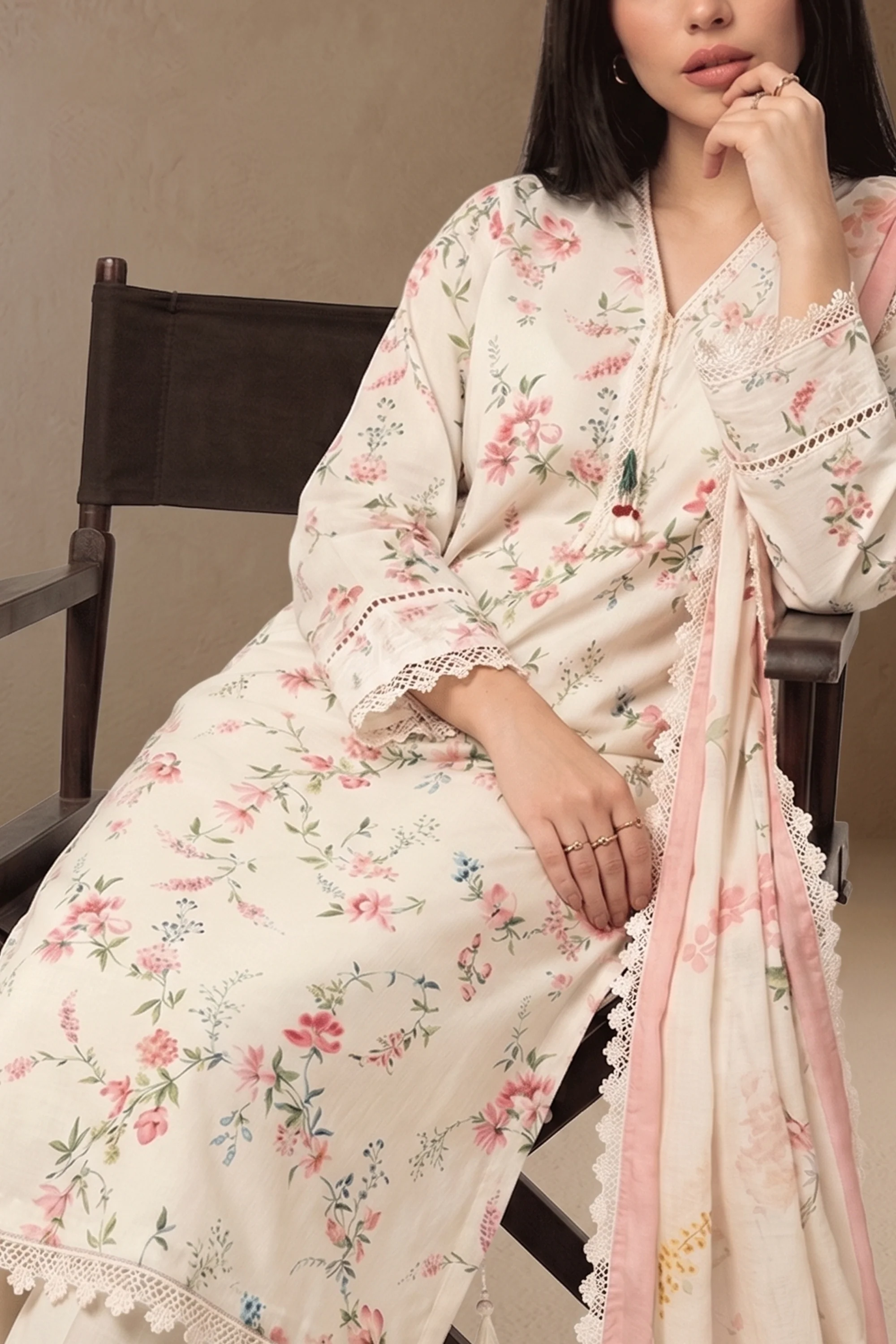 Jardin - Printed Lawn Suit - Image 3