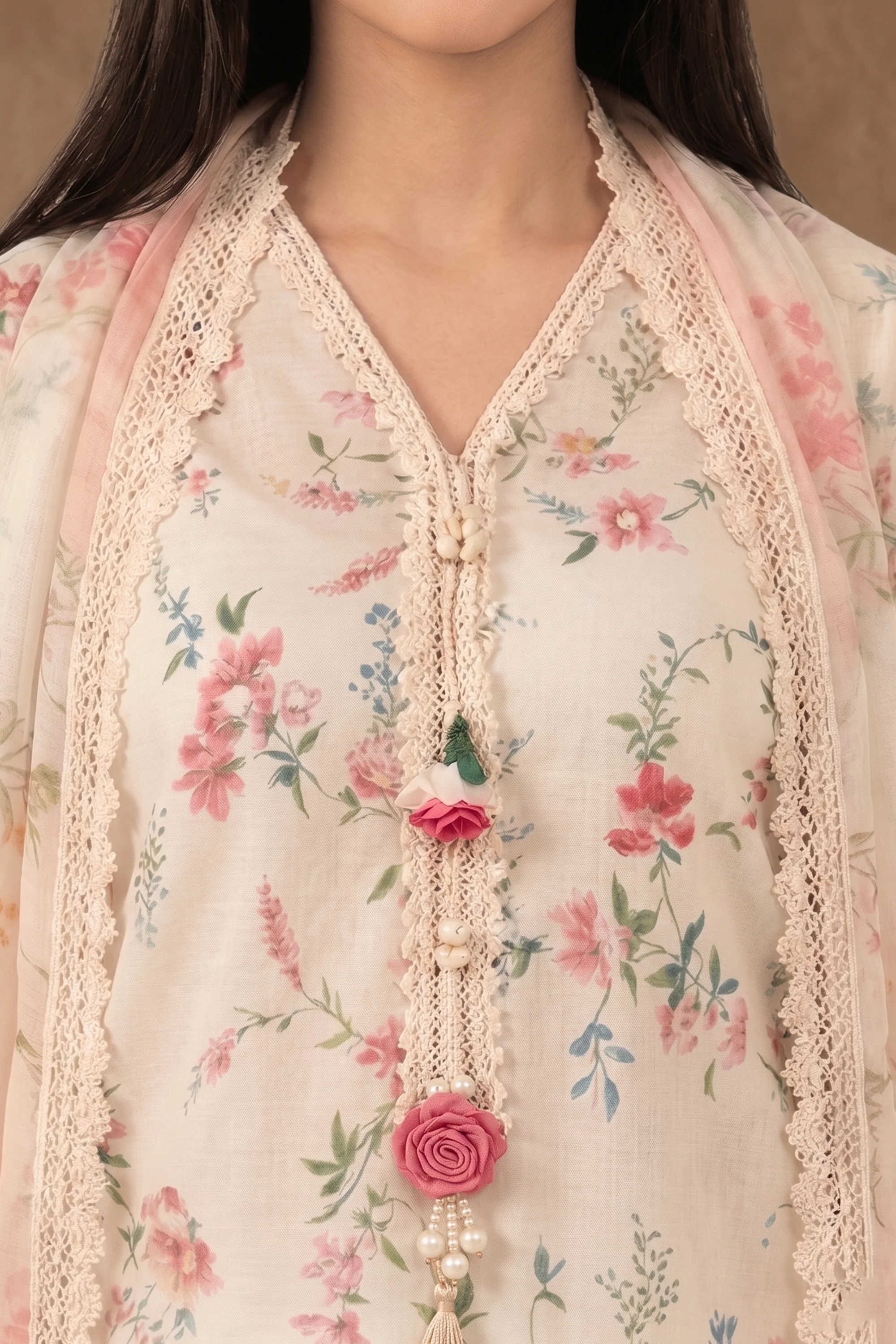 Jardin - Printed Lawn Suit - Image 5