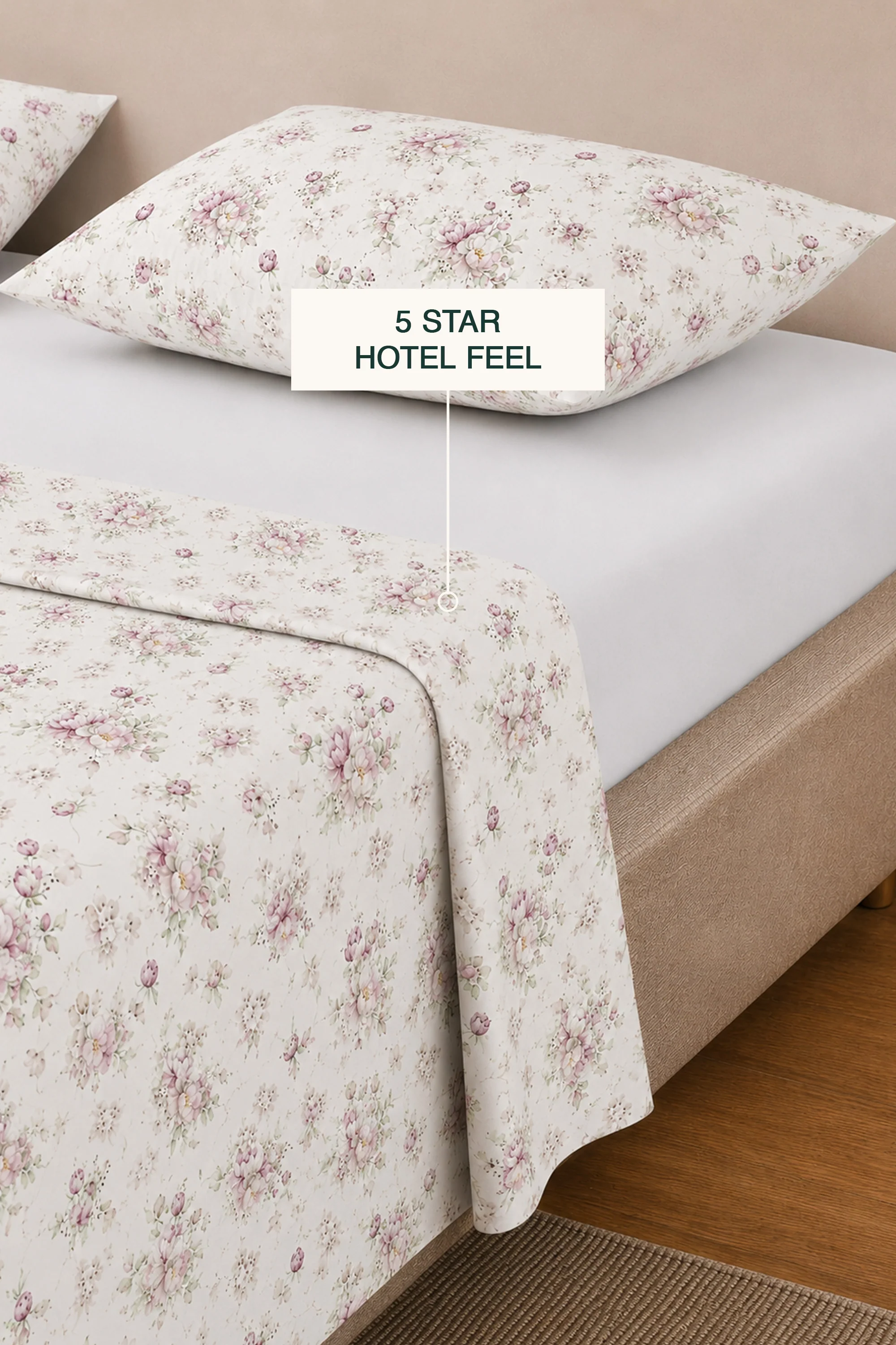 Moonlit Magnolia Sateen Bed Sheet Set - Image 2