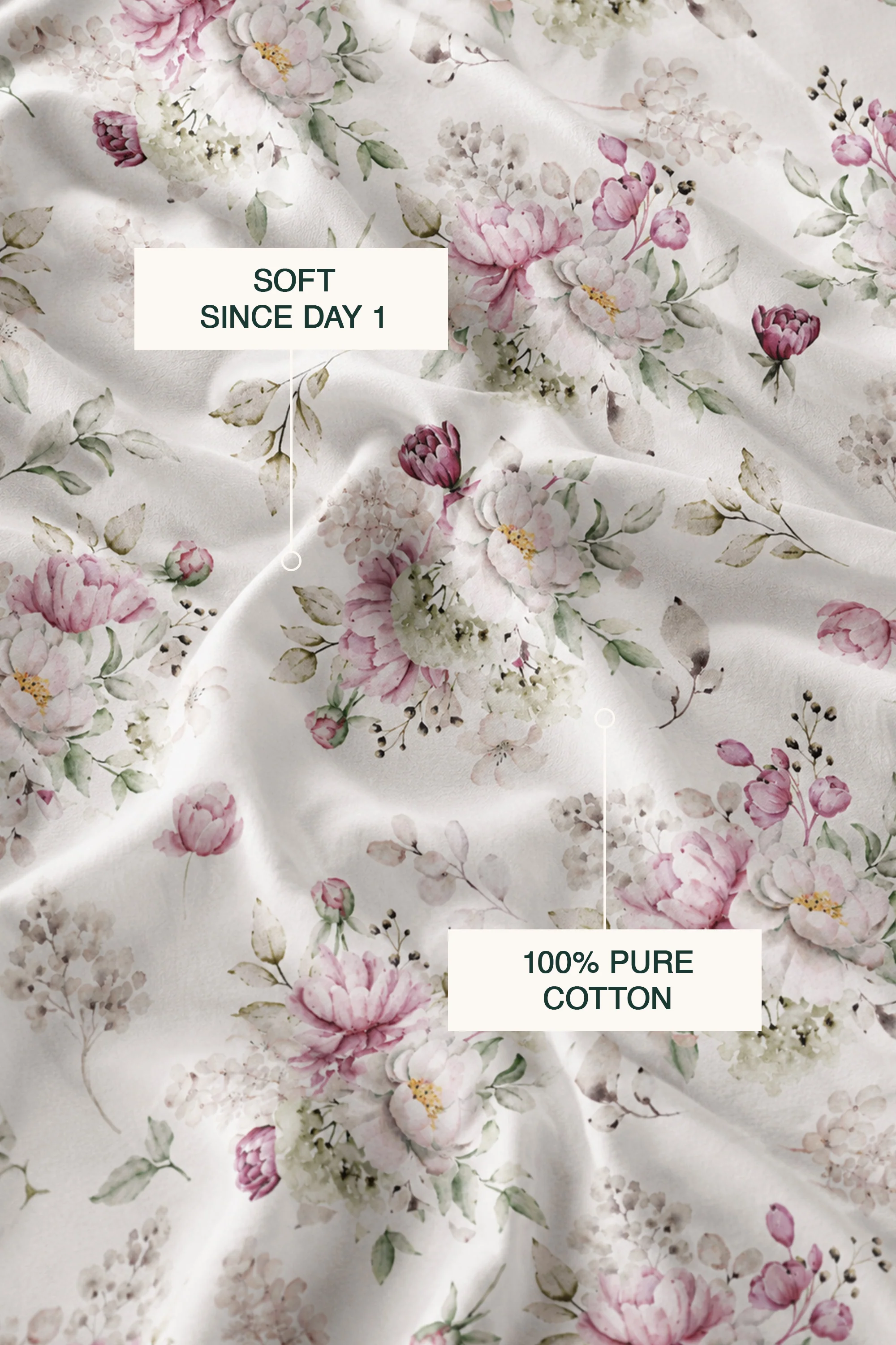 Moonlit Magnolia Sateen Cushion Cover - Image 4