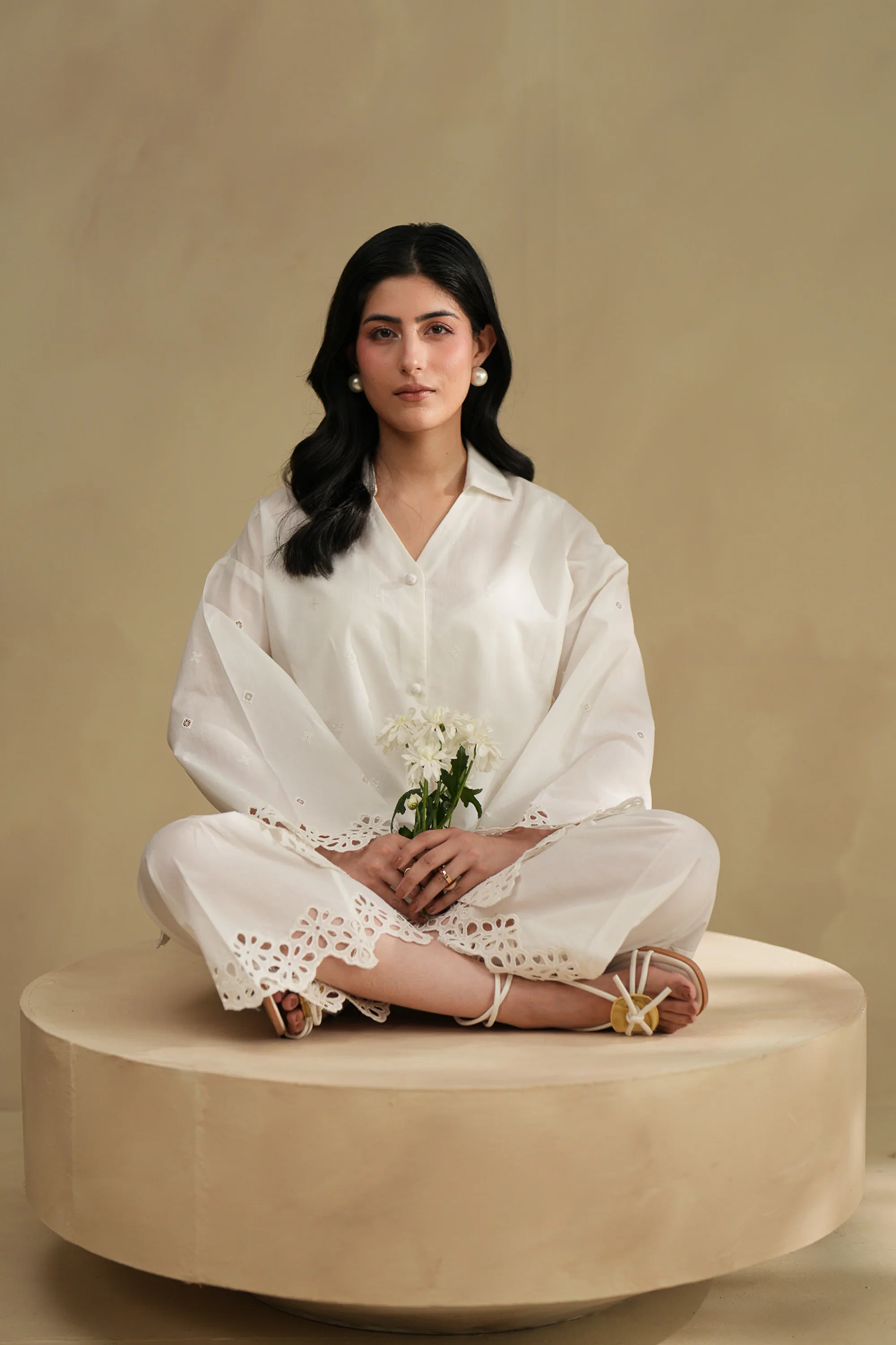 Morning Dew Embroidered Co-ord Set - Image 5