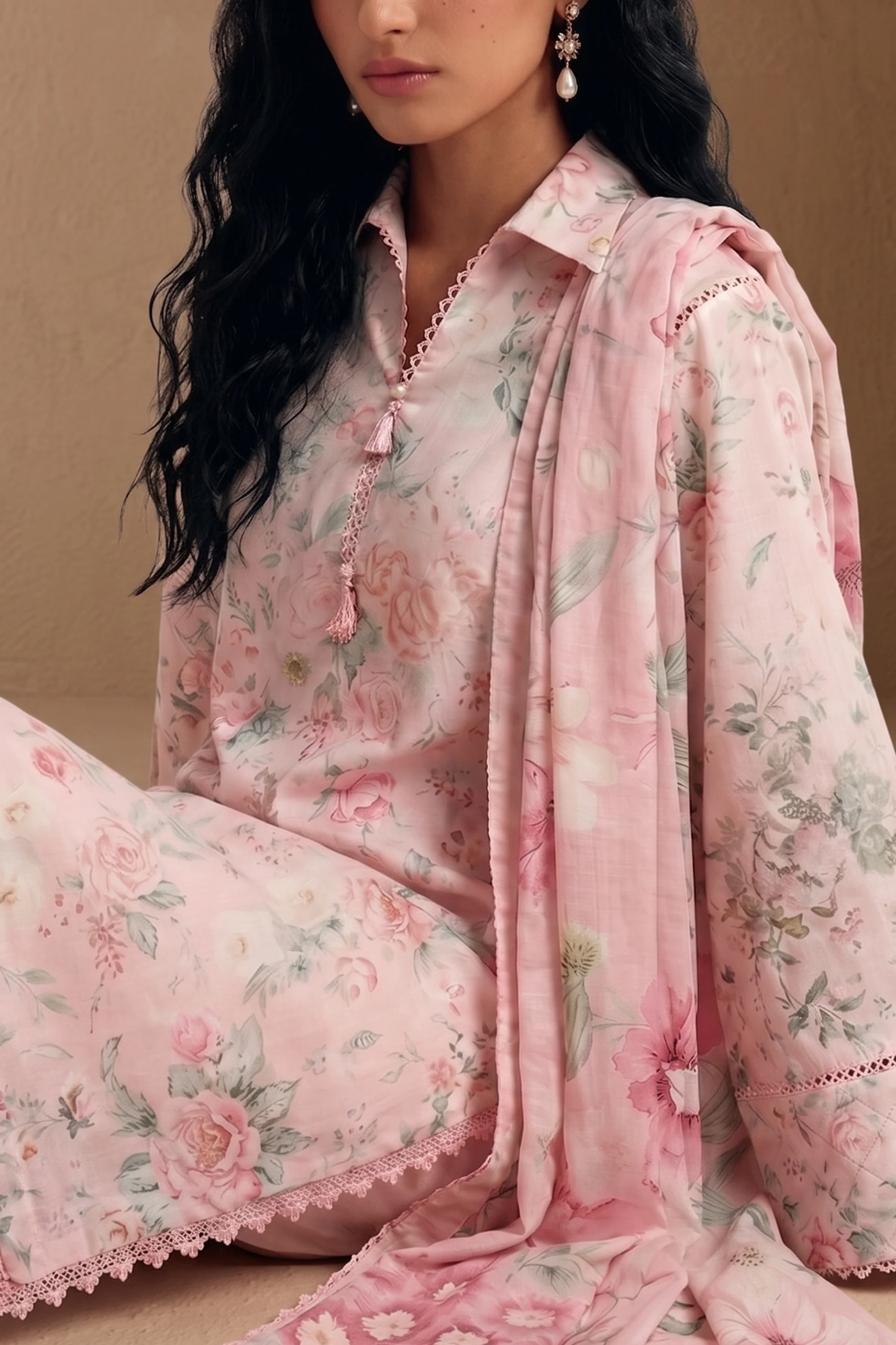 Muse - Printed Lawn Suit - Image 5