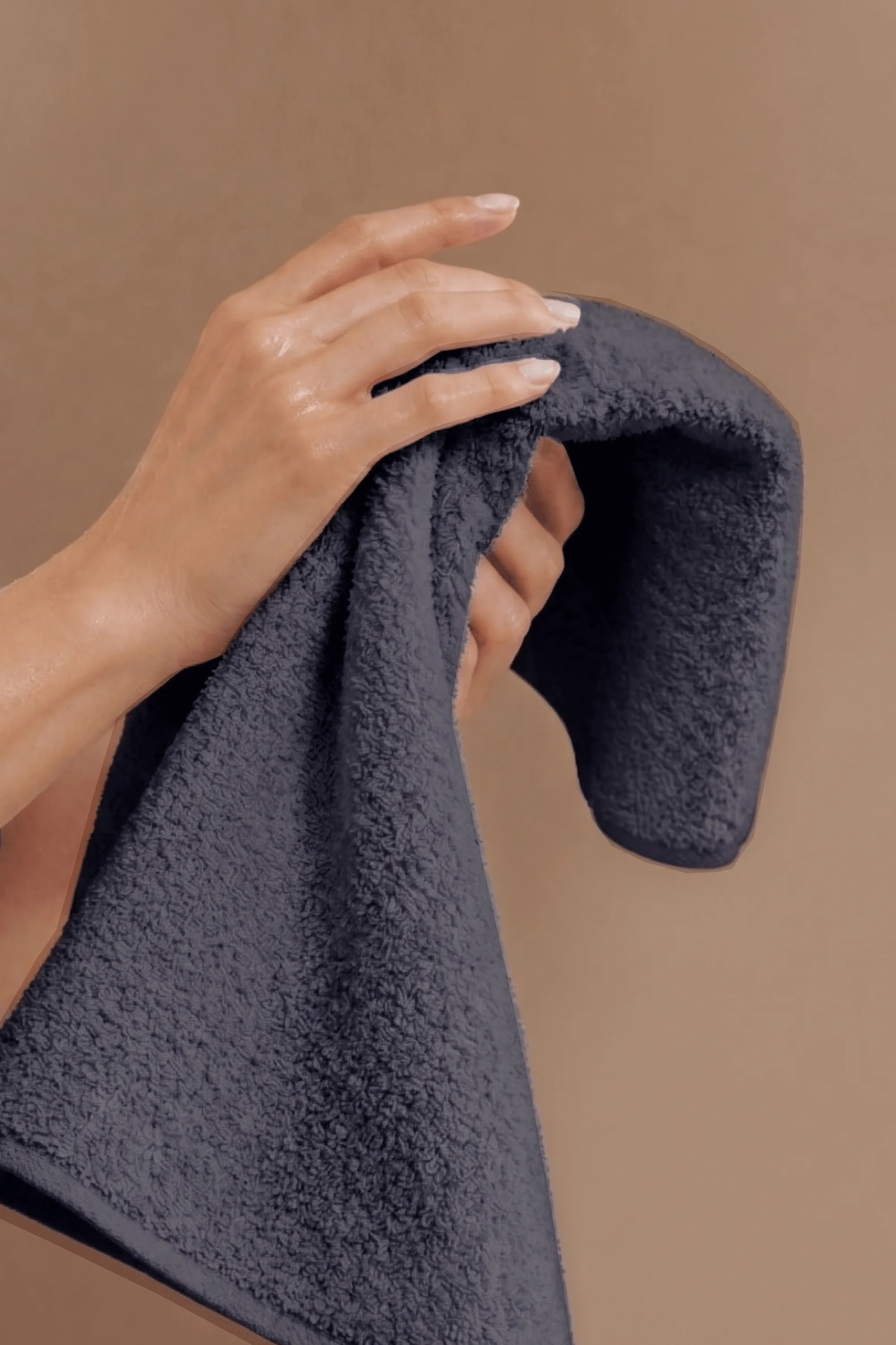 Navy Organic Towels (Set of 4) - Image 4