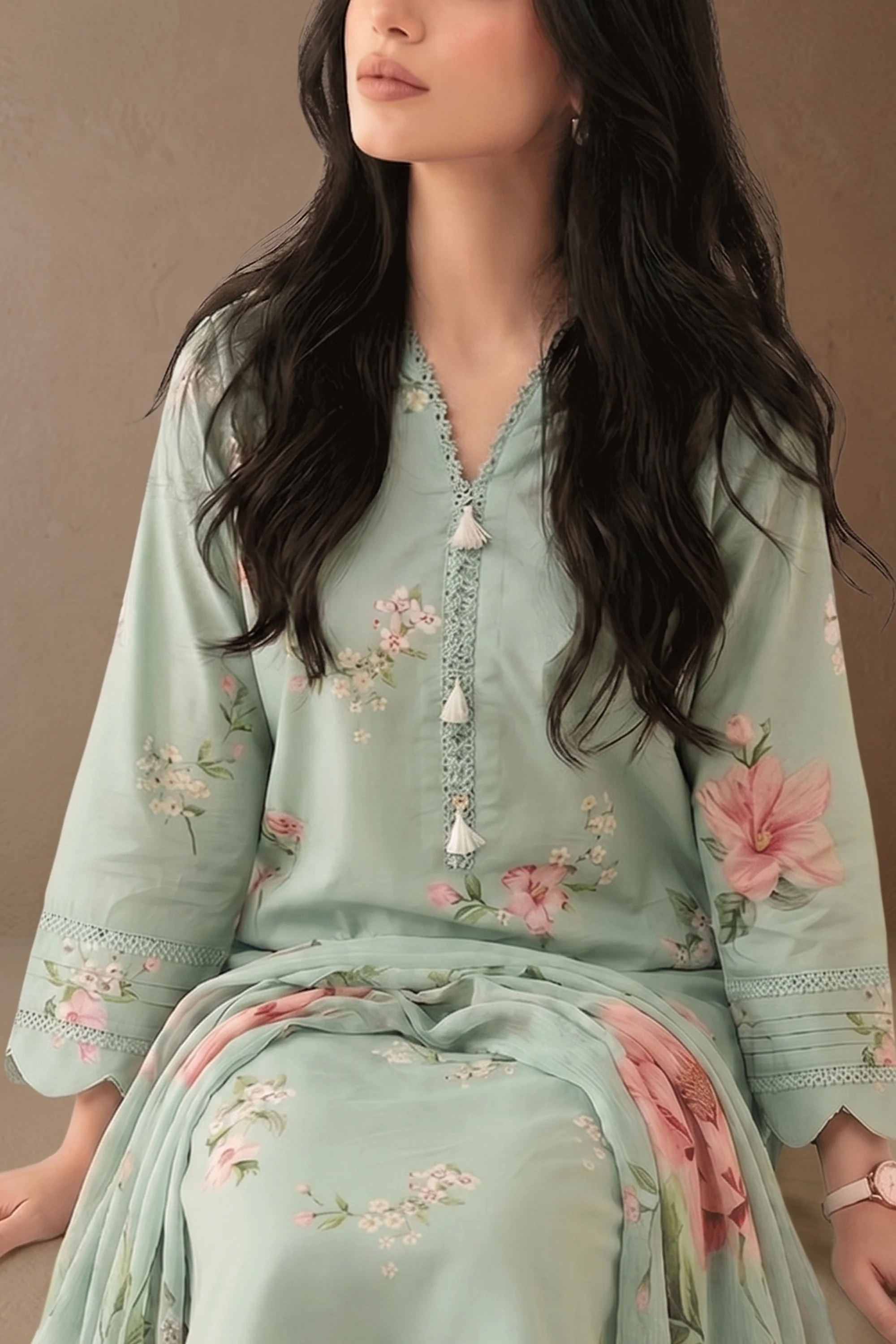 Odette - Printed Lawn Suit - Image 3