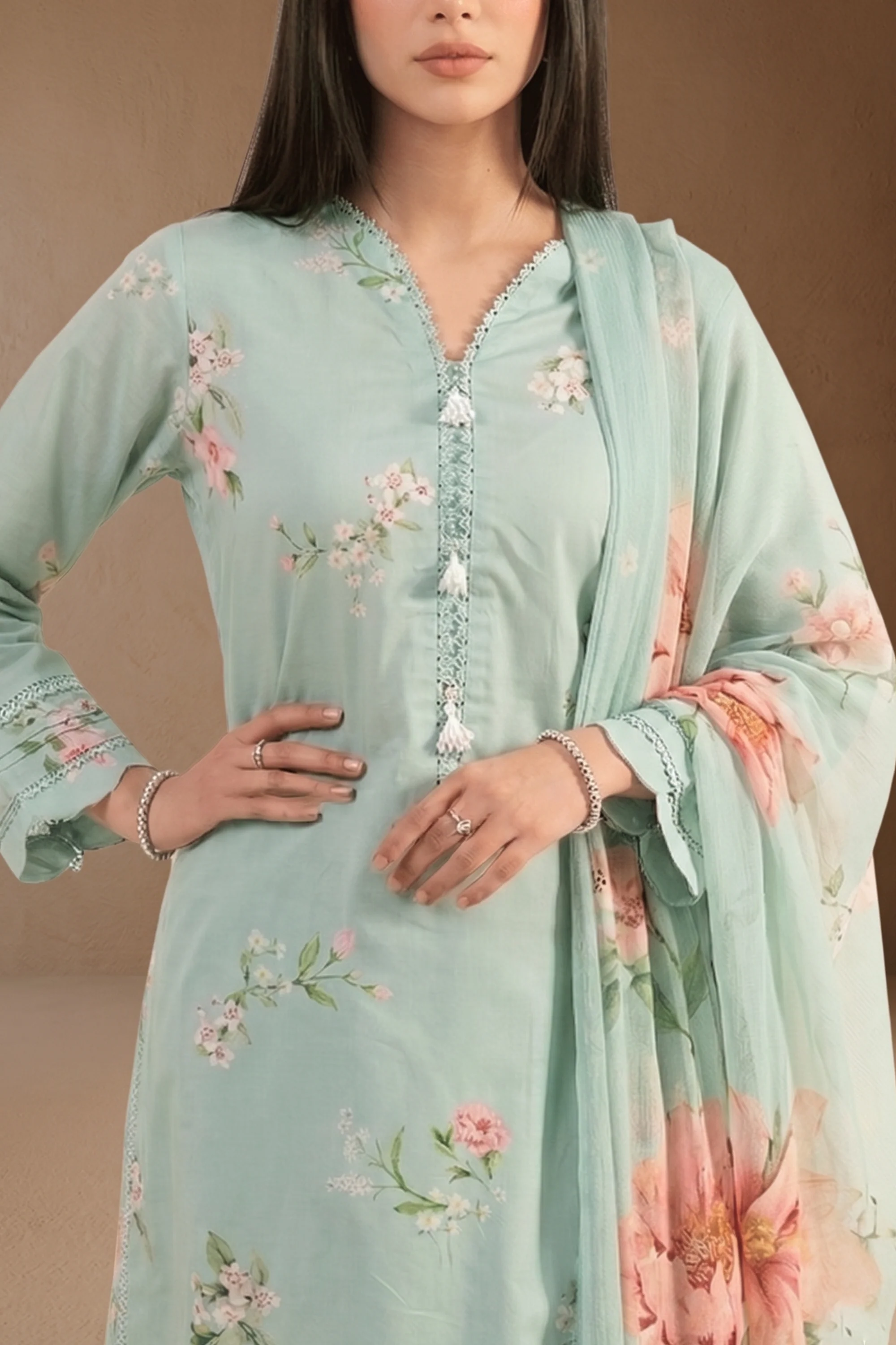 Odette - Printed Lawn Suit - Image 4
