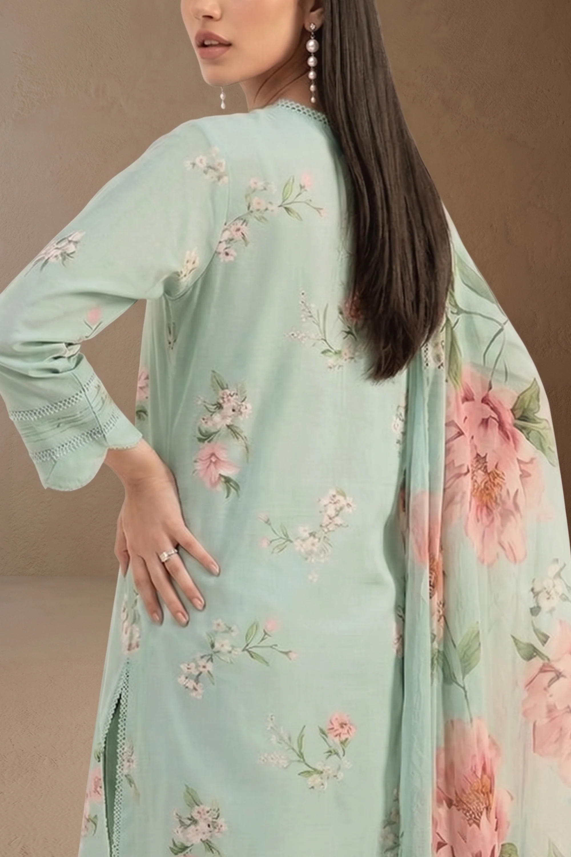 Odette - Printed Lawn Suit - Image 5