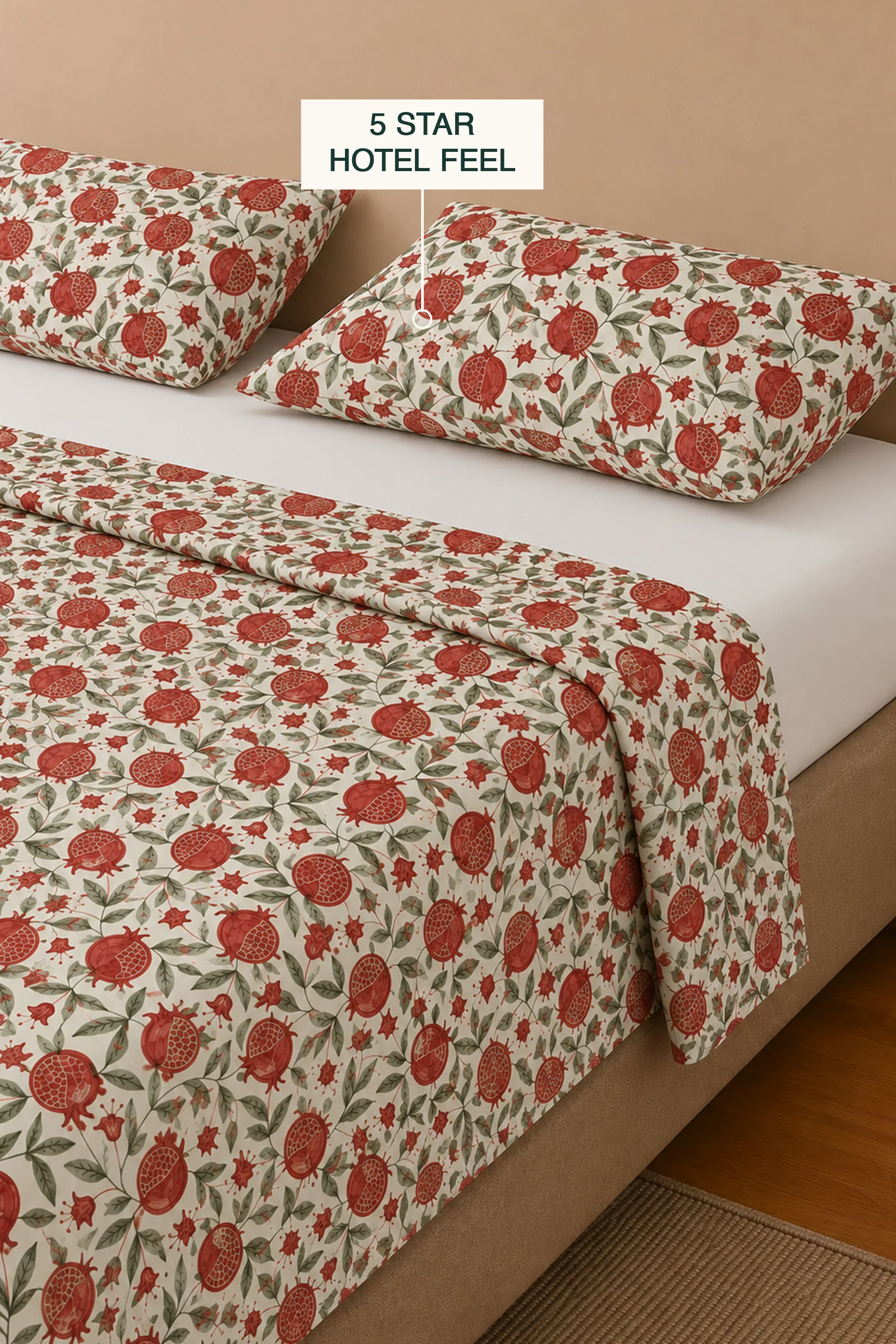 Pomme Noir Sateen Bed Sheet Set - Image 2