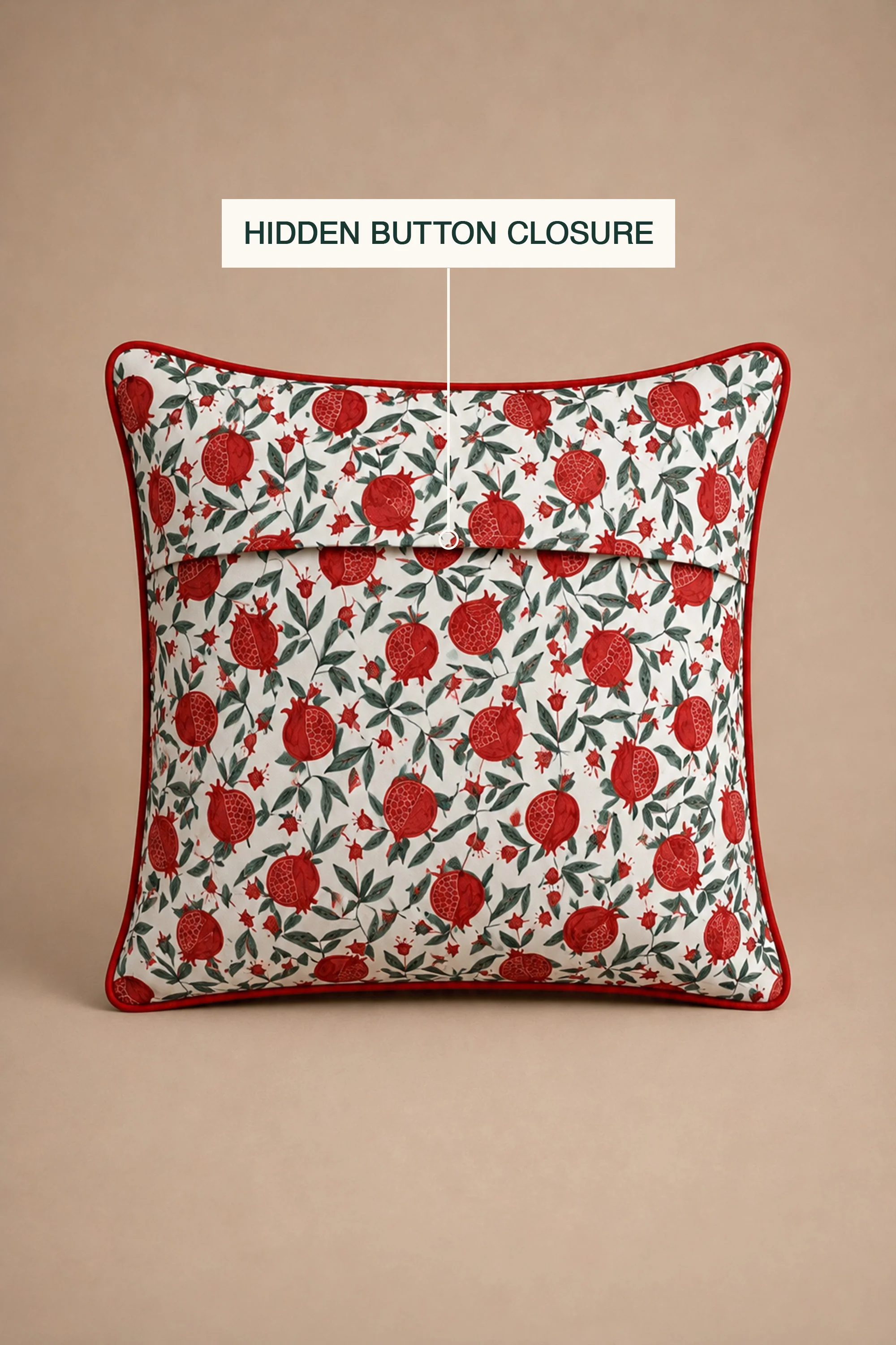 Pomme Noir Sateen Cushion Cover - Image 5