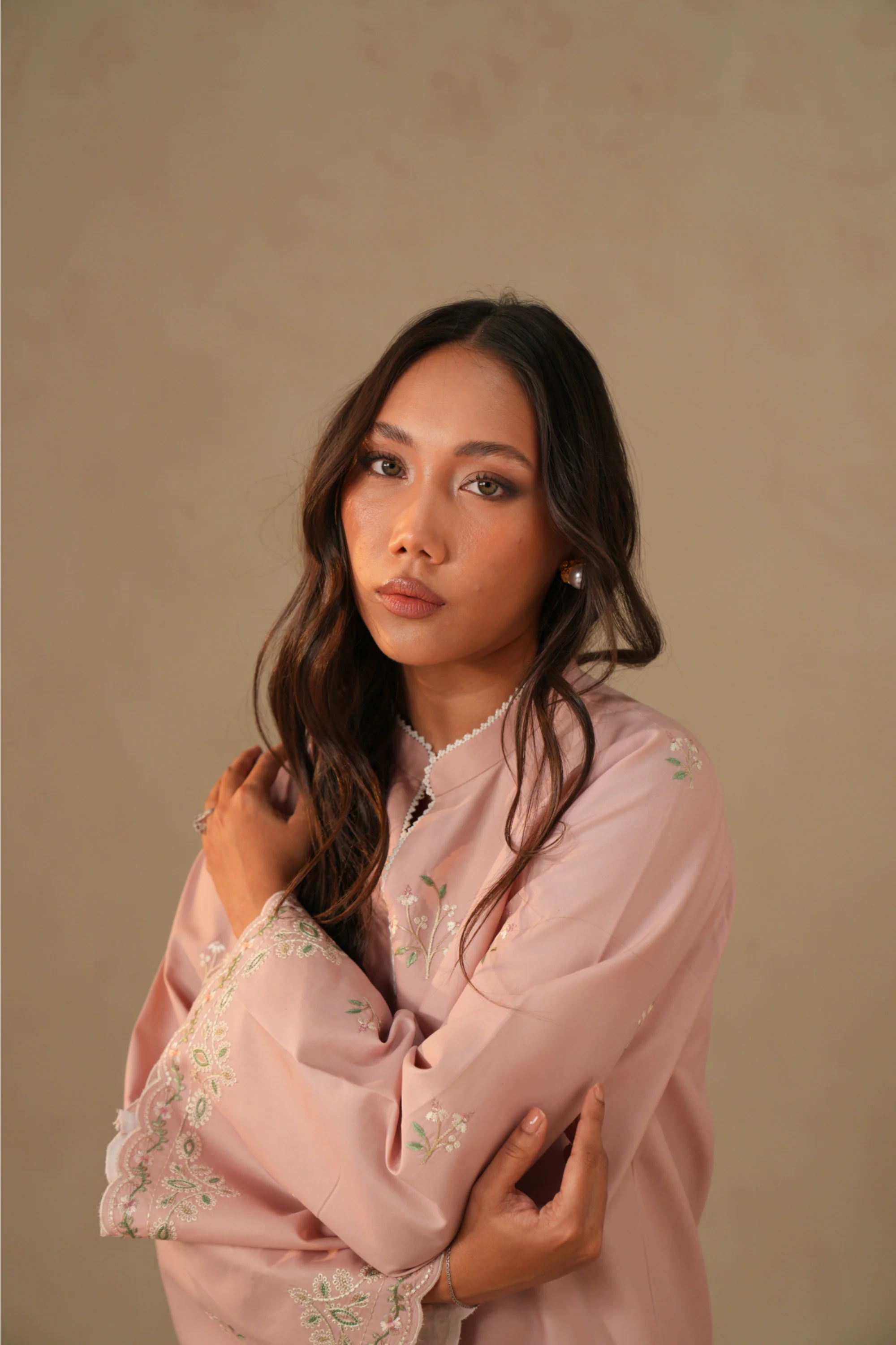 Rose Brocade Co-ord Set V-II - Image 3