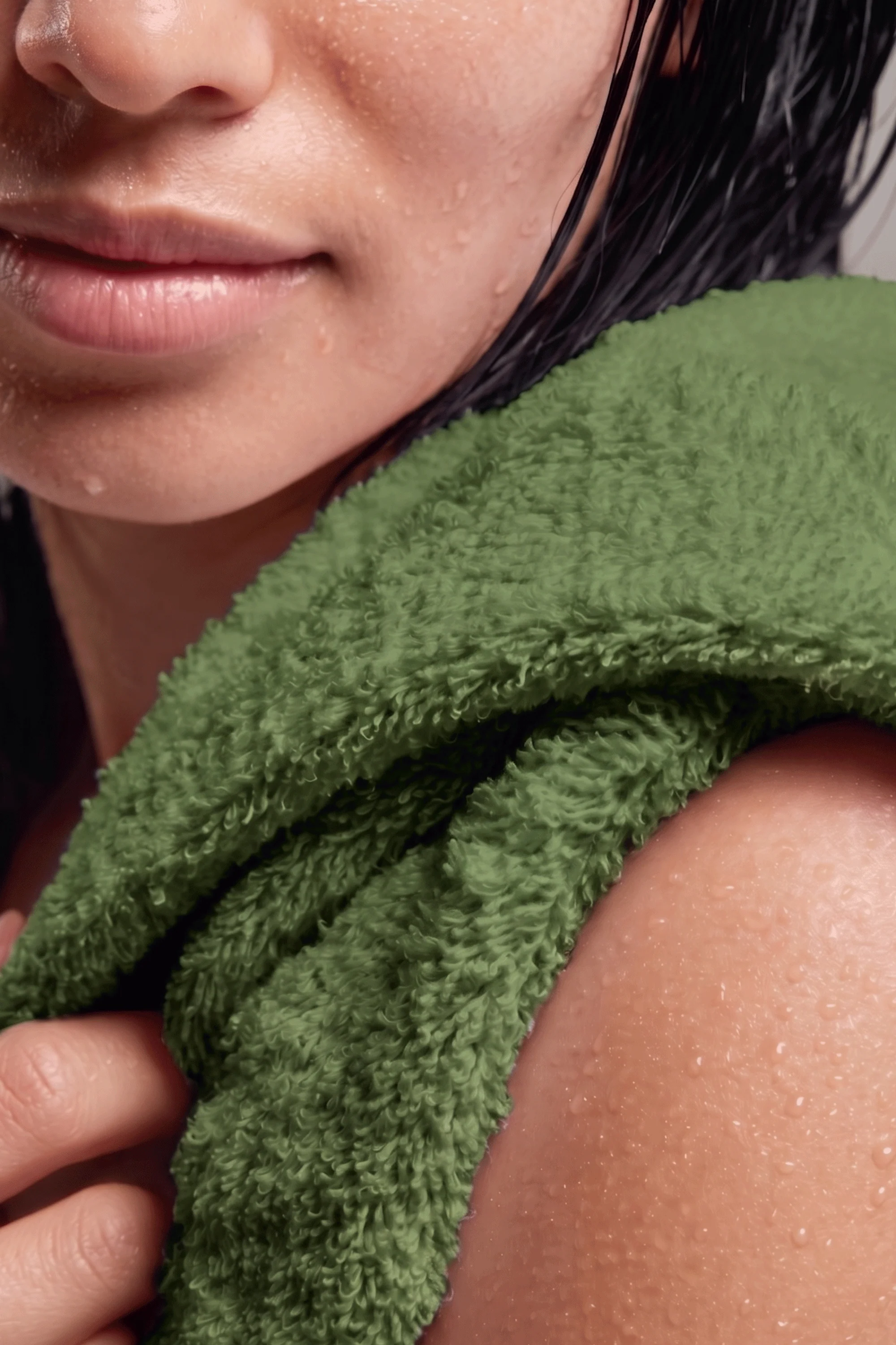 Sage Green Organic Towels (Set of 4) - Image 6