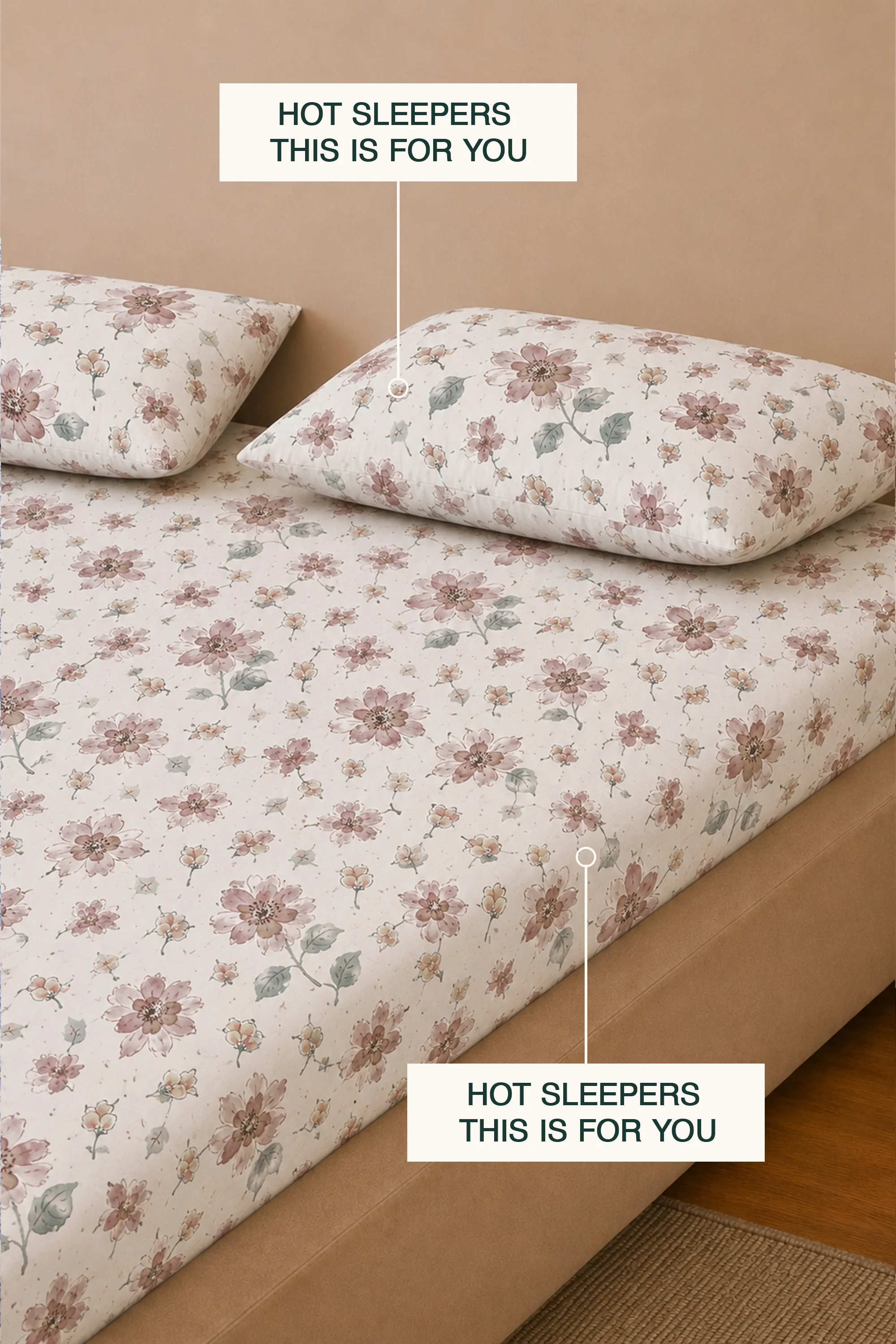 Sienna Orchid Percale Bed Sheet Set - Image 7