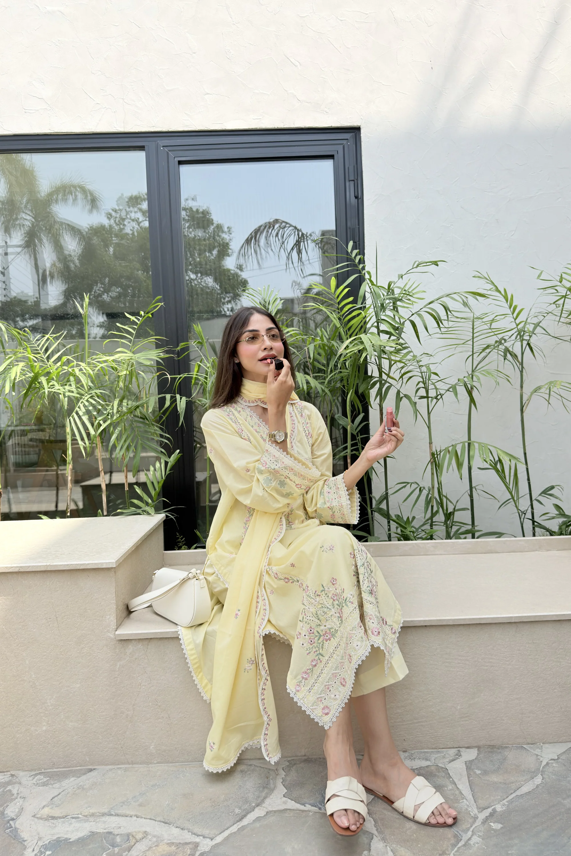 Soft Primrose - Luxury Lawn Suit - Image 3