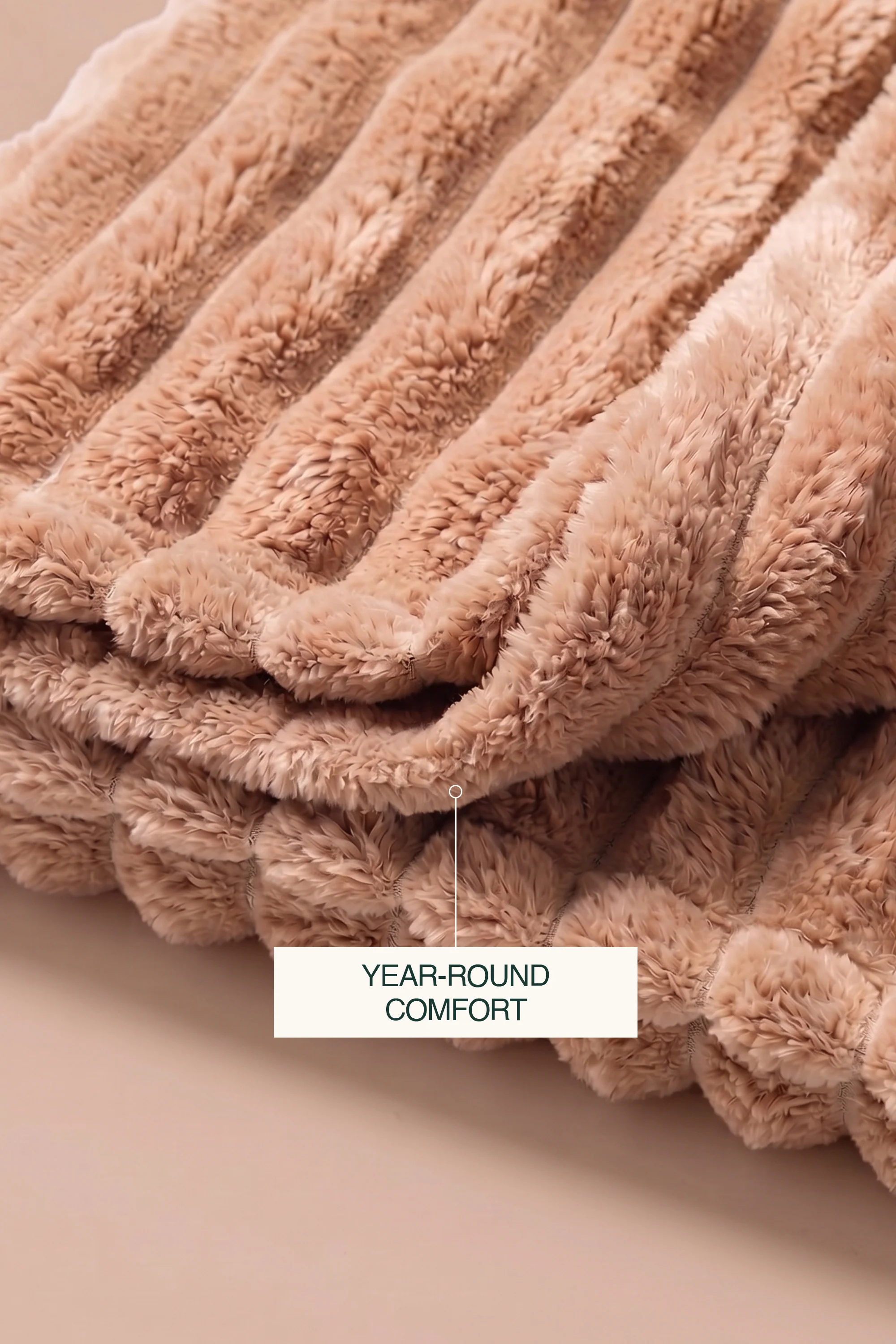Striped Microfiber Plush Blankets - Image 11