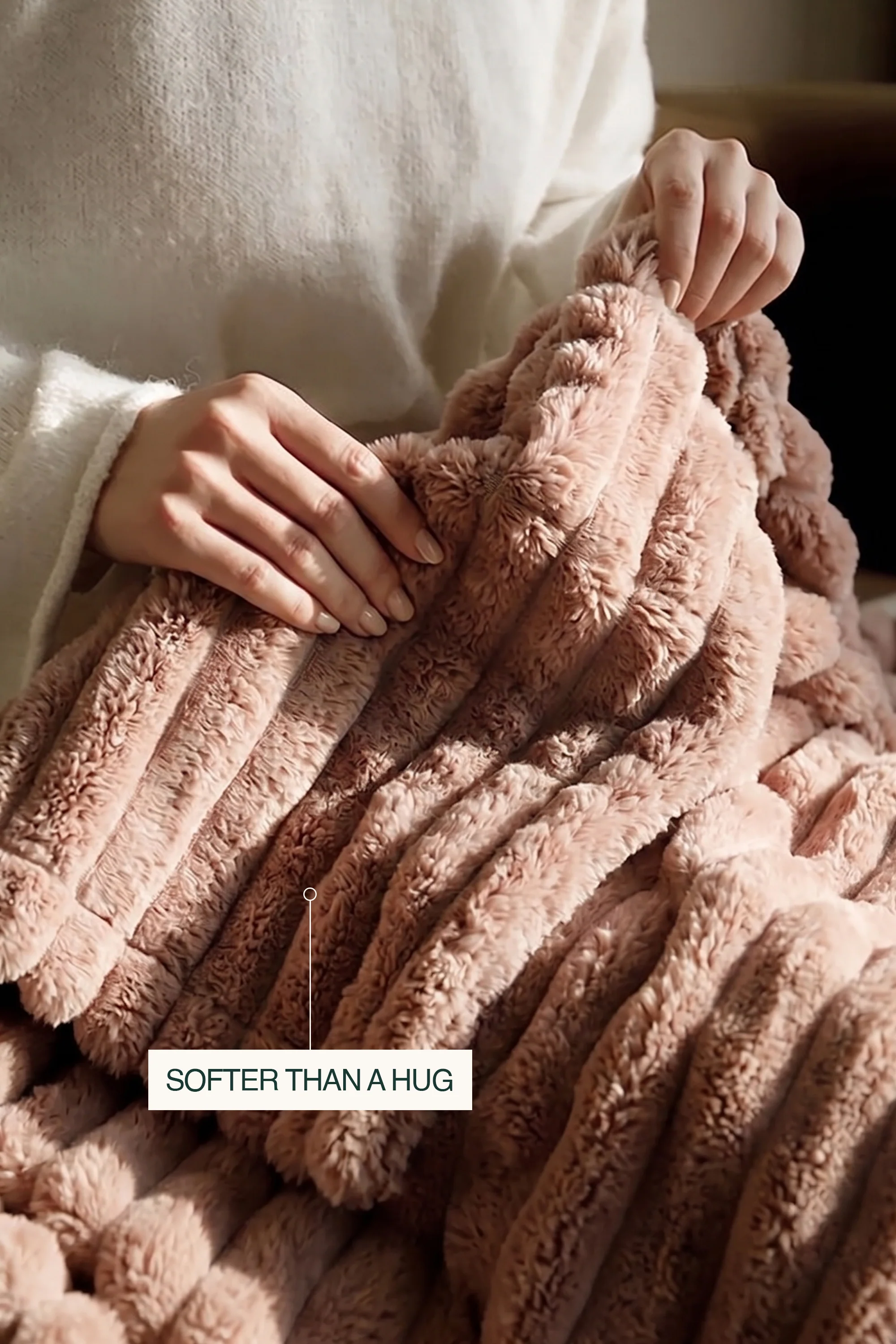 Striped Microfiber Plush Blankets - Image 15
