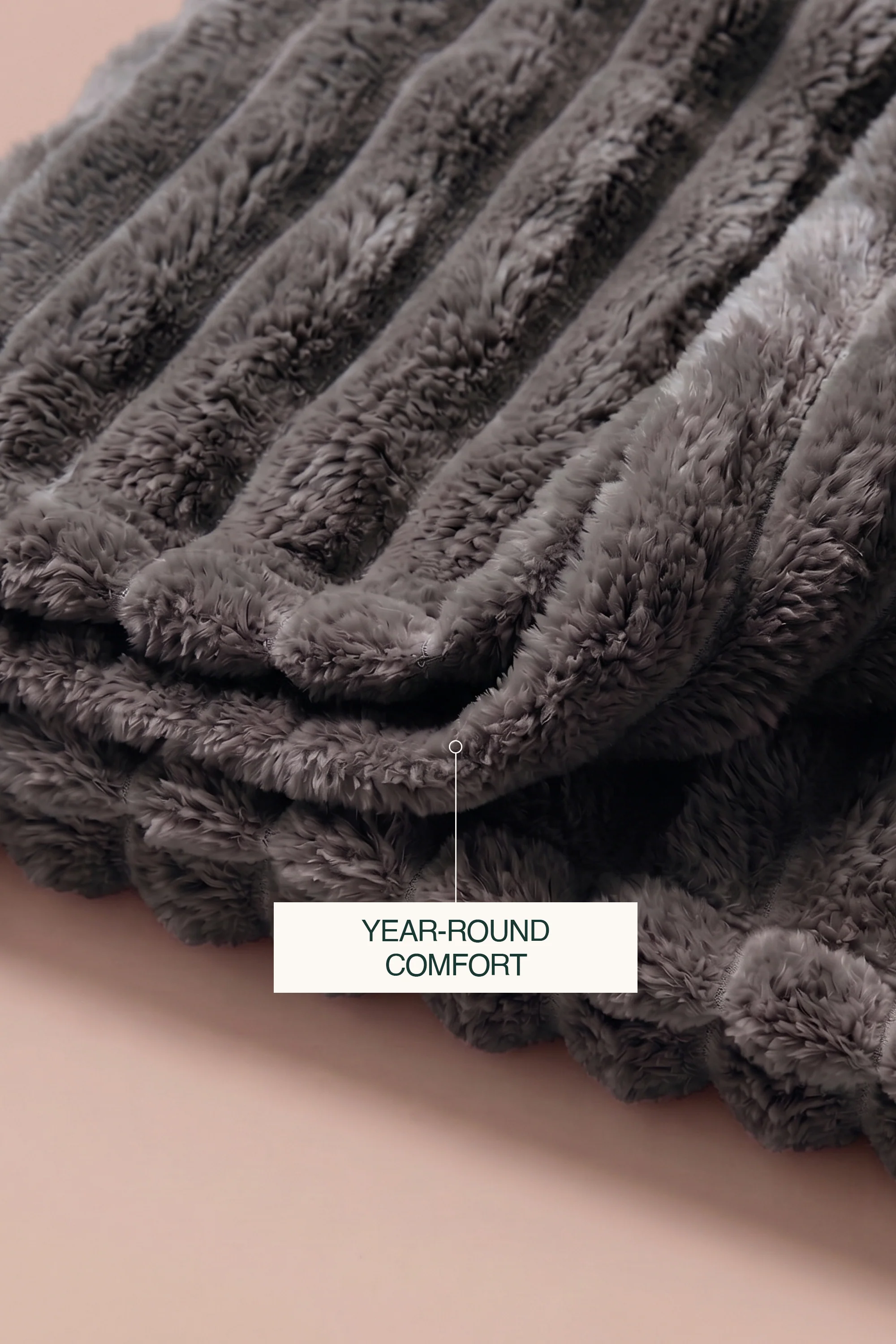 Striped Microfiber Plush Blankets - Image 4