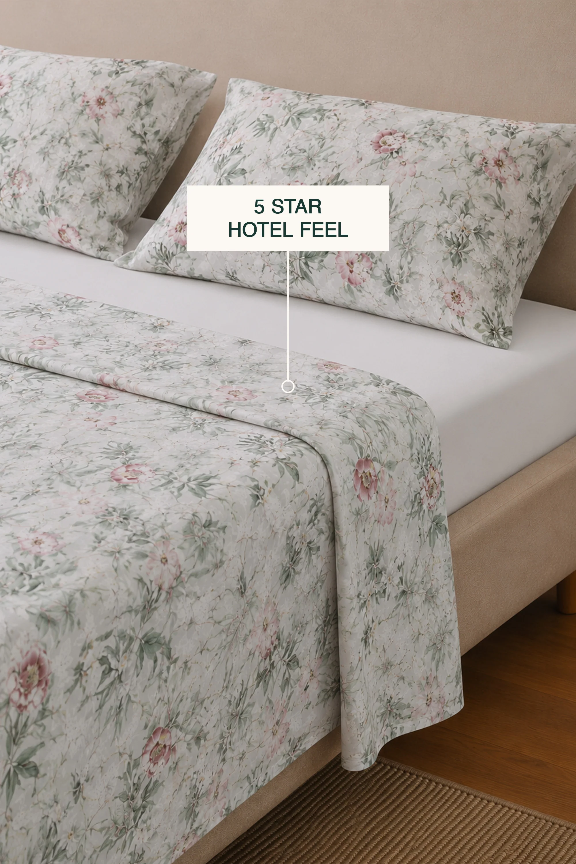 Summer Mirage Sateen Bed Sheet Set - Image 2