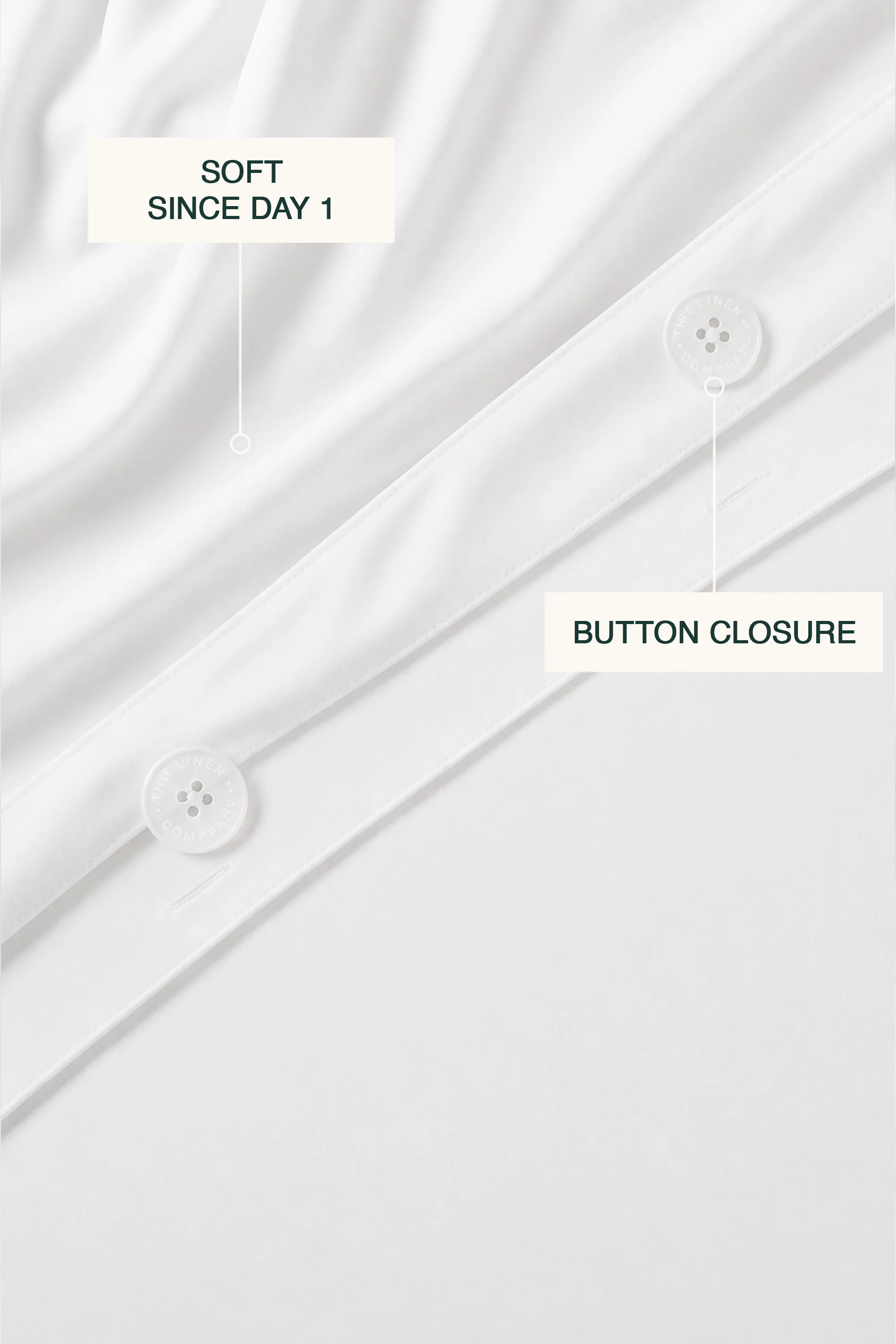 T1000 Luxe White Duvet Cover Set With 3 Line Gold Baretta - Image 3