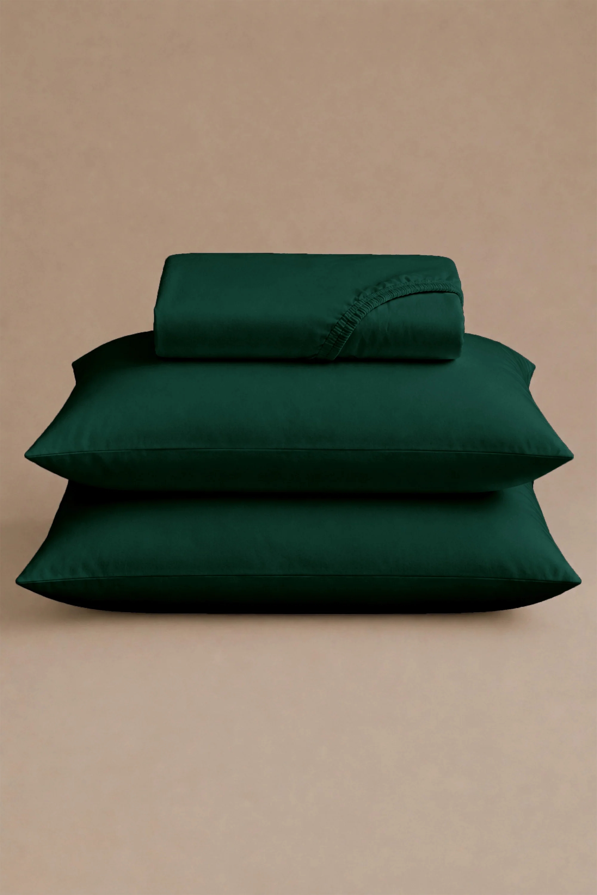 T200 Emerald Green Bed Sheet Set - Image 5