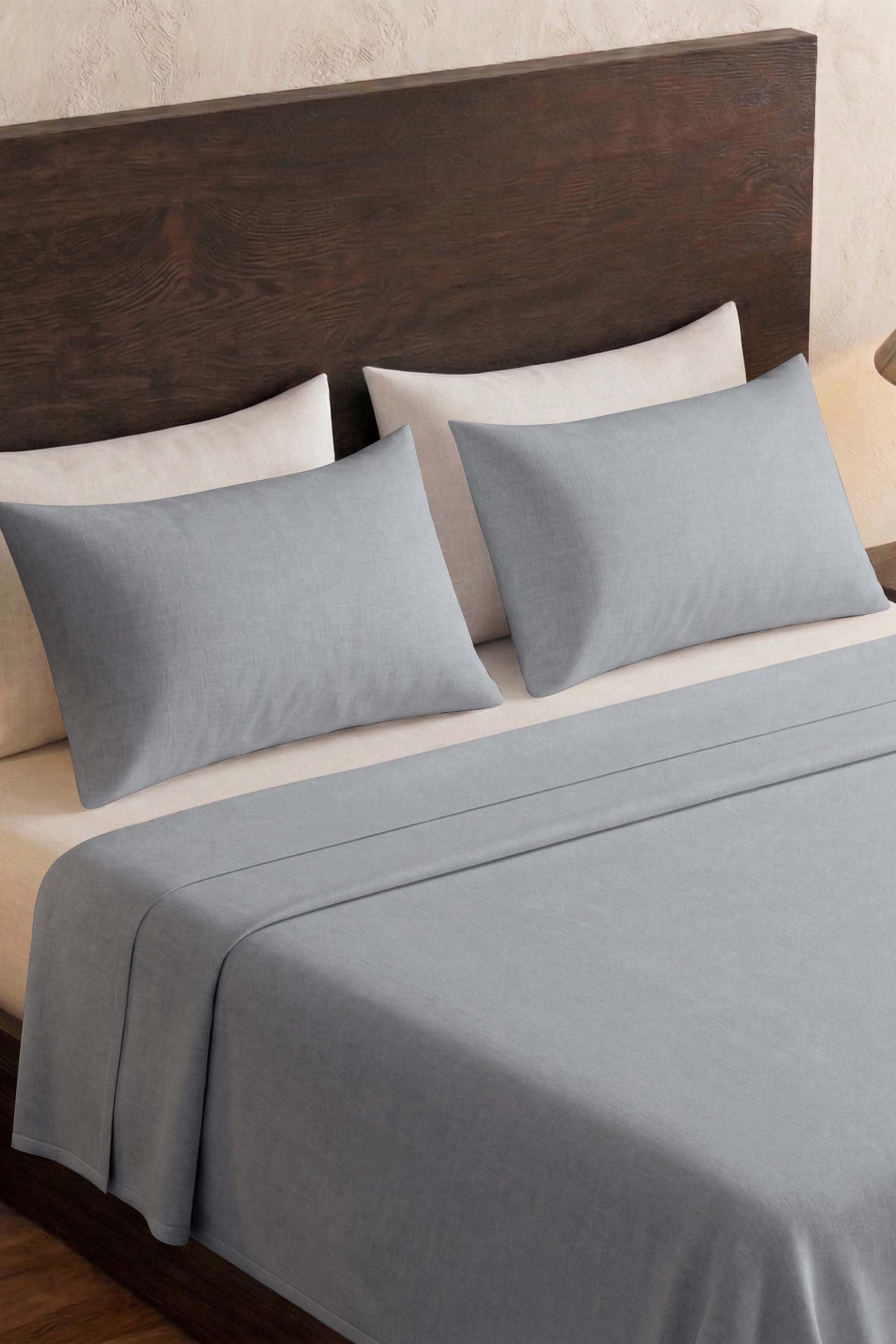 T200 Light Grey Bed Sheet Set - Image 2