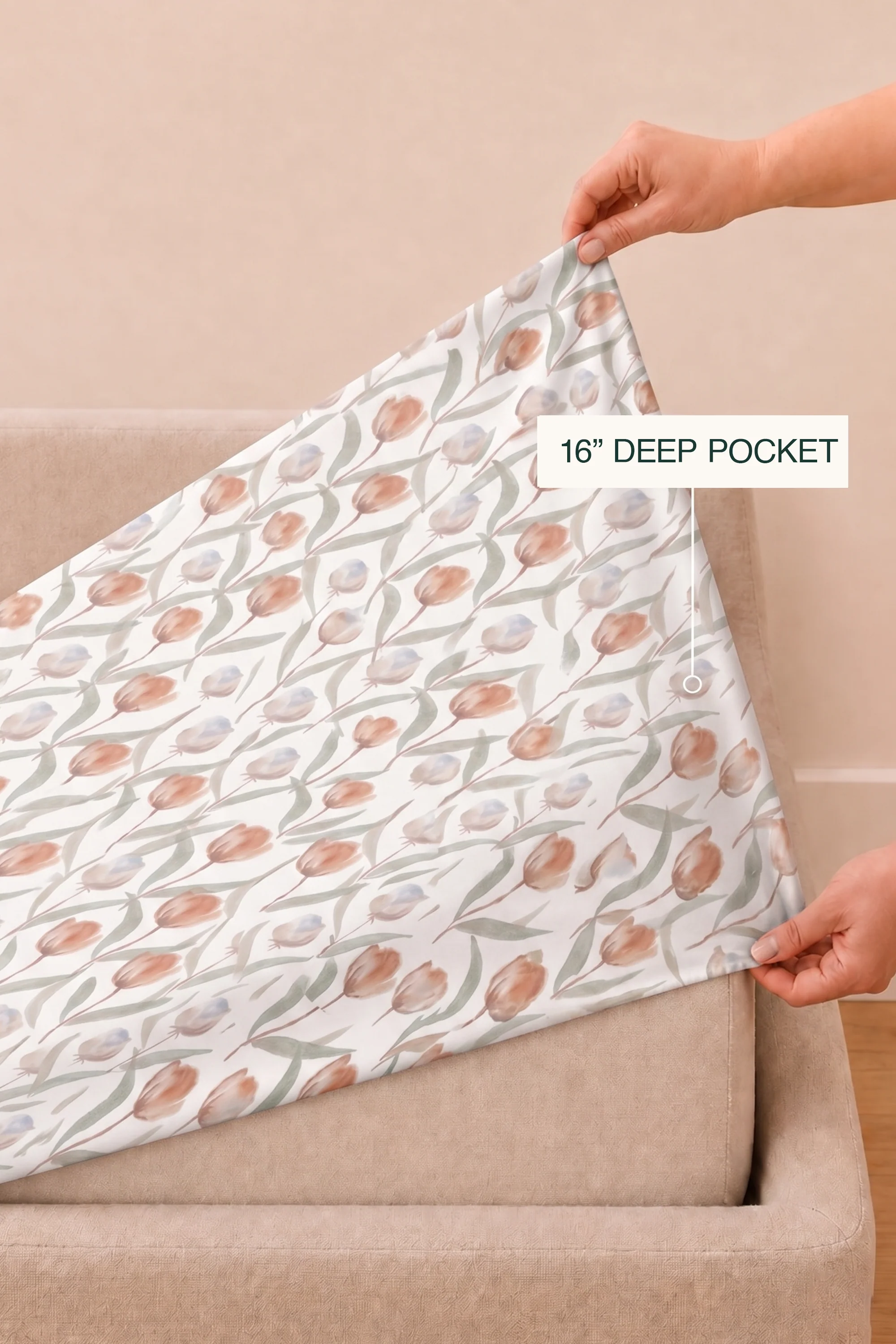 Tulip Tepal Sateen Bed Sheet Set - Image 6