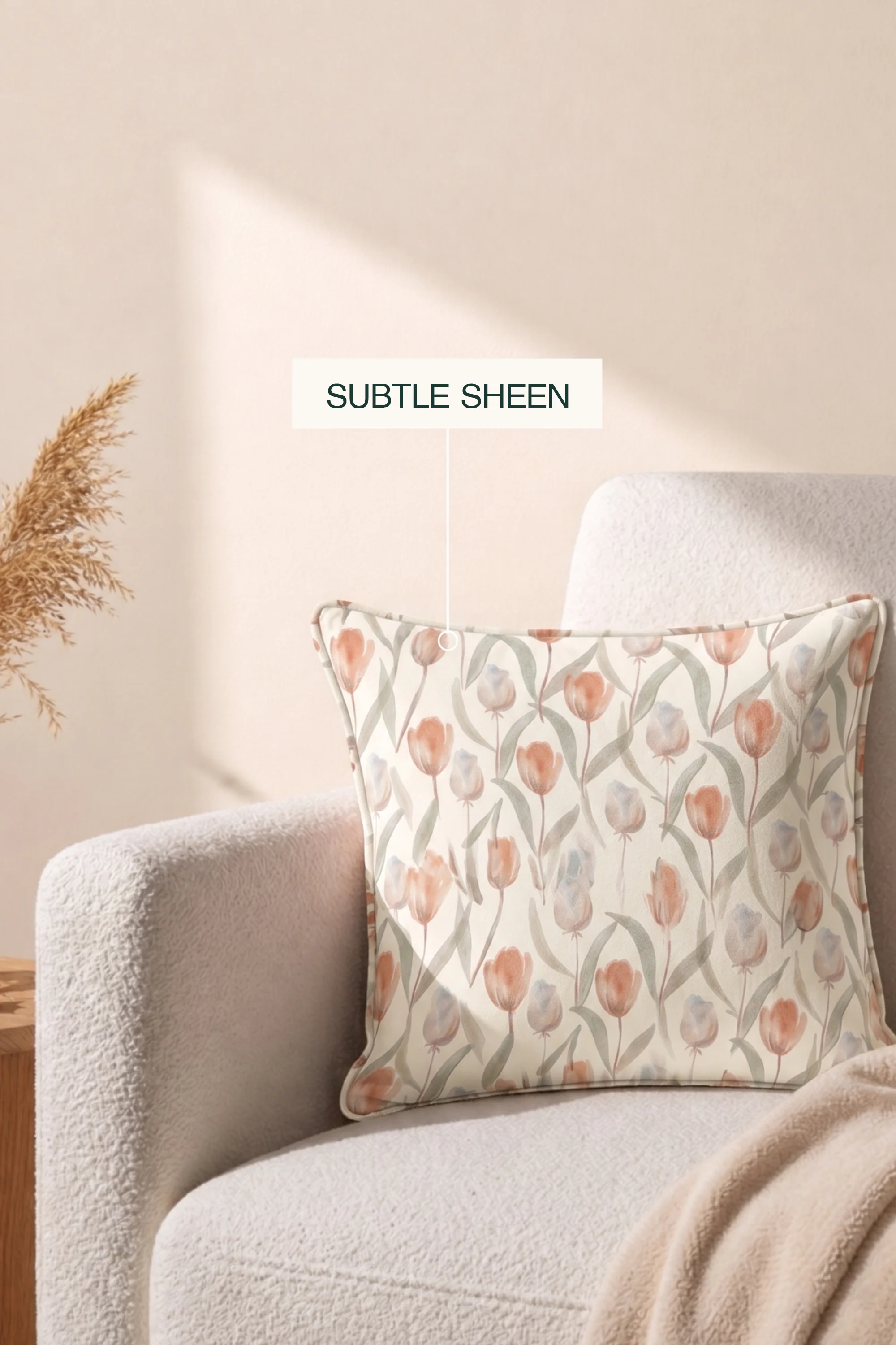 Tulip Tepal Sateen Cushion Cover - Image 4