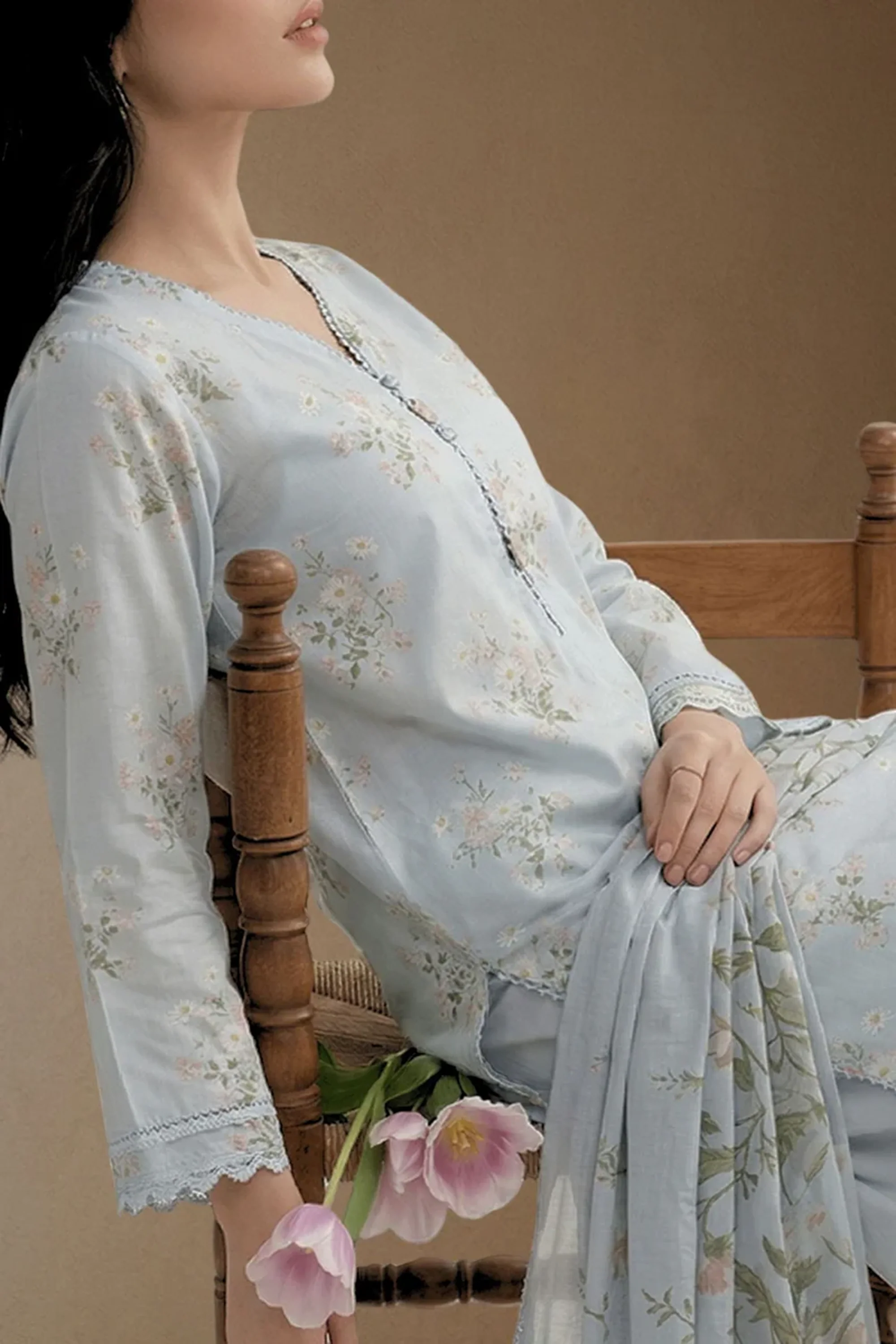 Zephyr - Printed Lawn Suit - Image 5